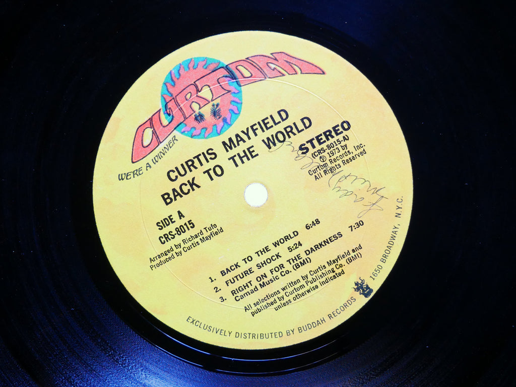 CURTIS MAYFIELD Back To The World LP CURTOM CRS 8015 US 1973 Funk Soul