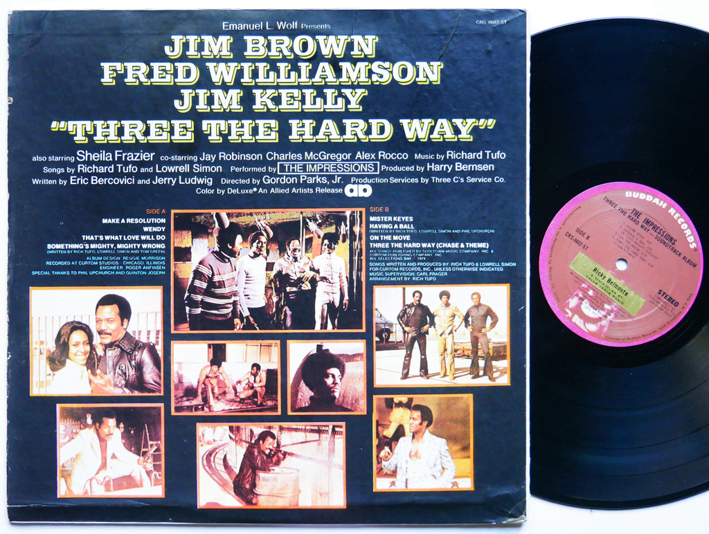 THE IMPRESSIONS Three The Hard Way LP CURTOM CRS 8602 ST PHILIPPINES 1974 SOUL