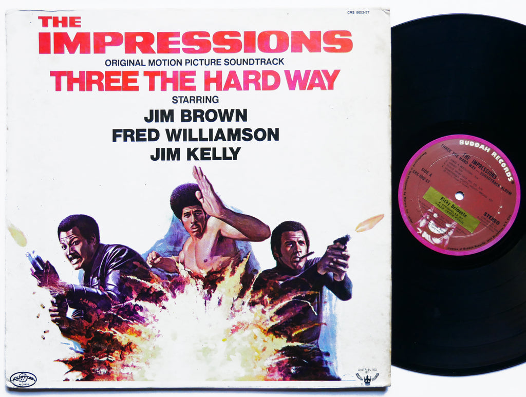 THE IMPRESSIONS Three The Hard Way LP CURTOM CRS 8602 ST PHILIPPINES 1974 SOUL