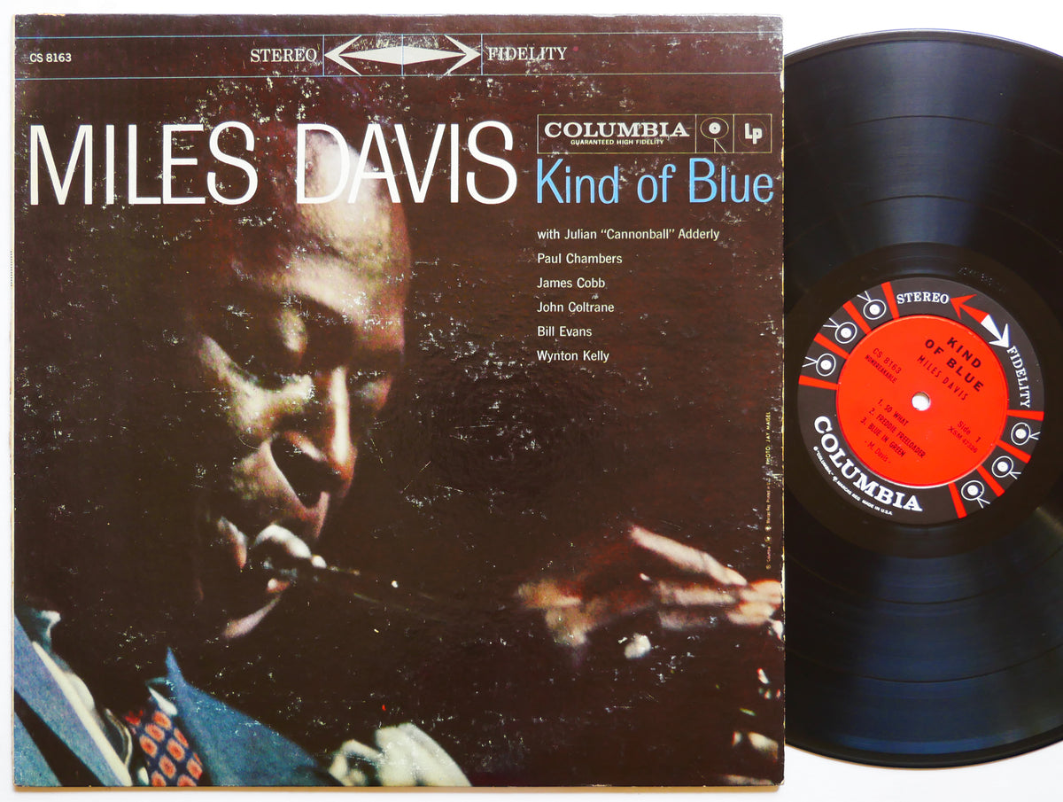 MILES DAVIS Kind Of Blue LP COLUMBIA CS 8163 US 1959 DG John Coltrane Bill Evans