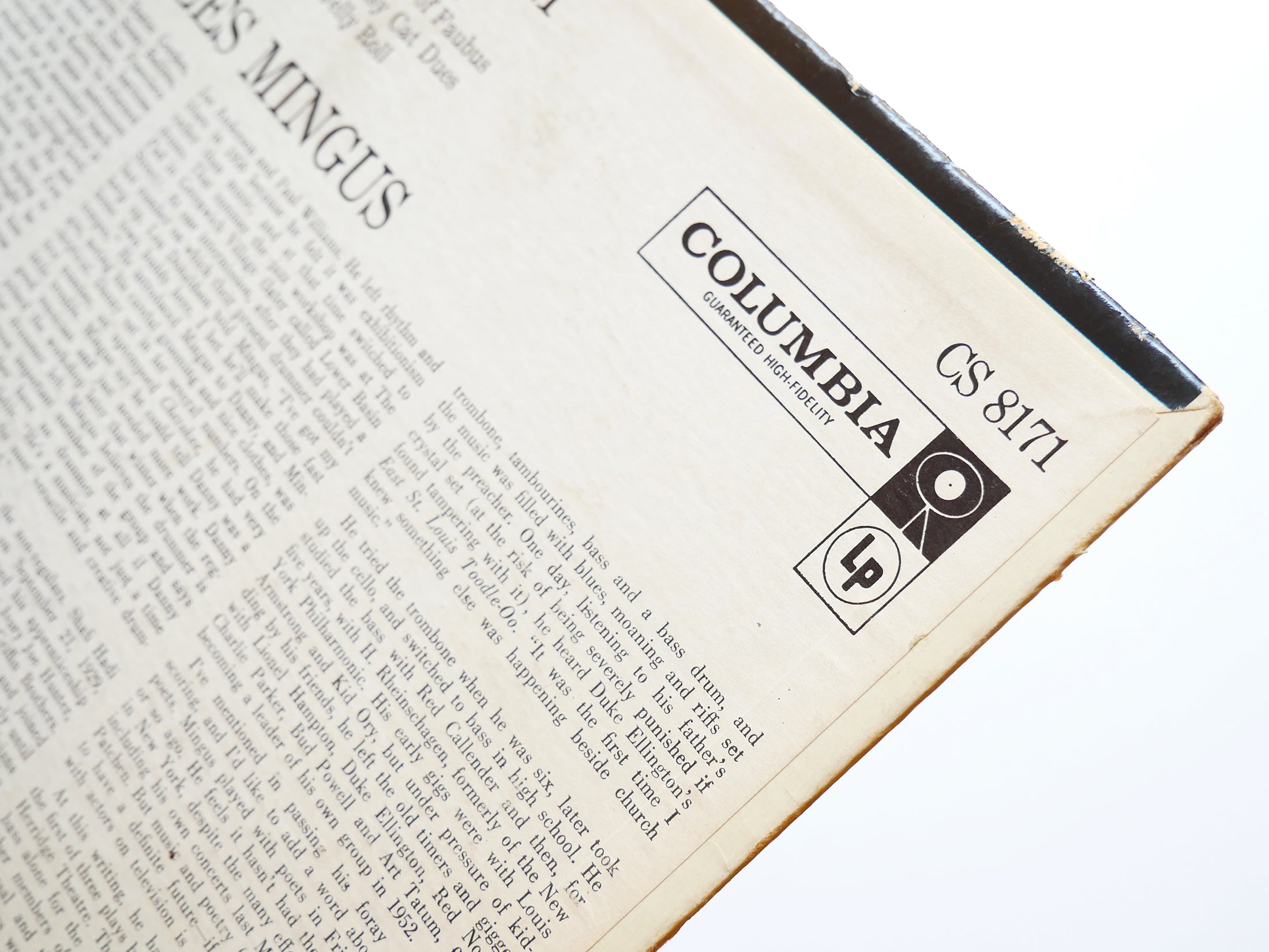 CHARLES MINGUS Mingus Ah Um LP COLUMBIA CS 8171 US 1959 DG PROMO Horace Parlan