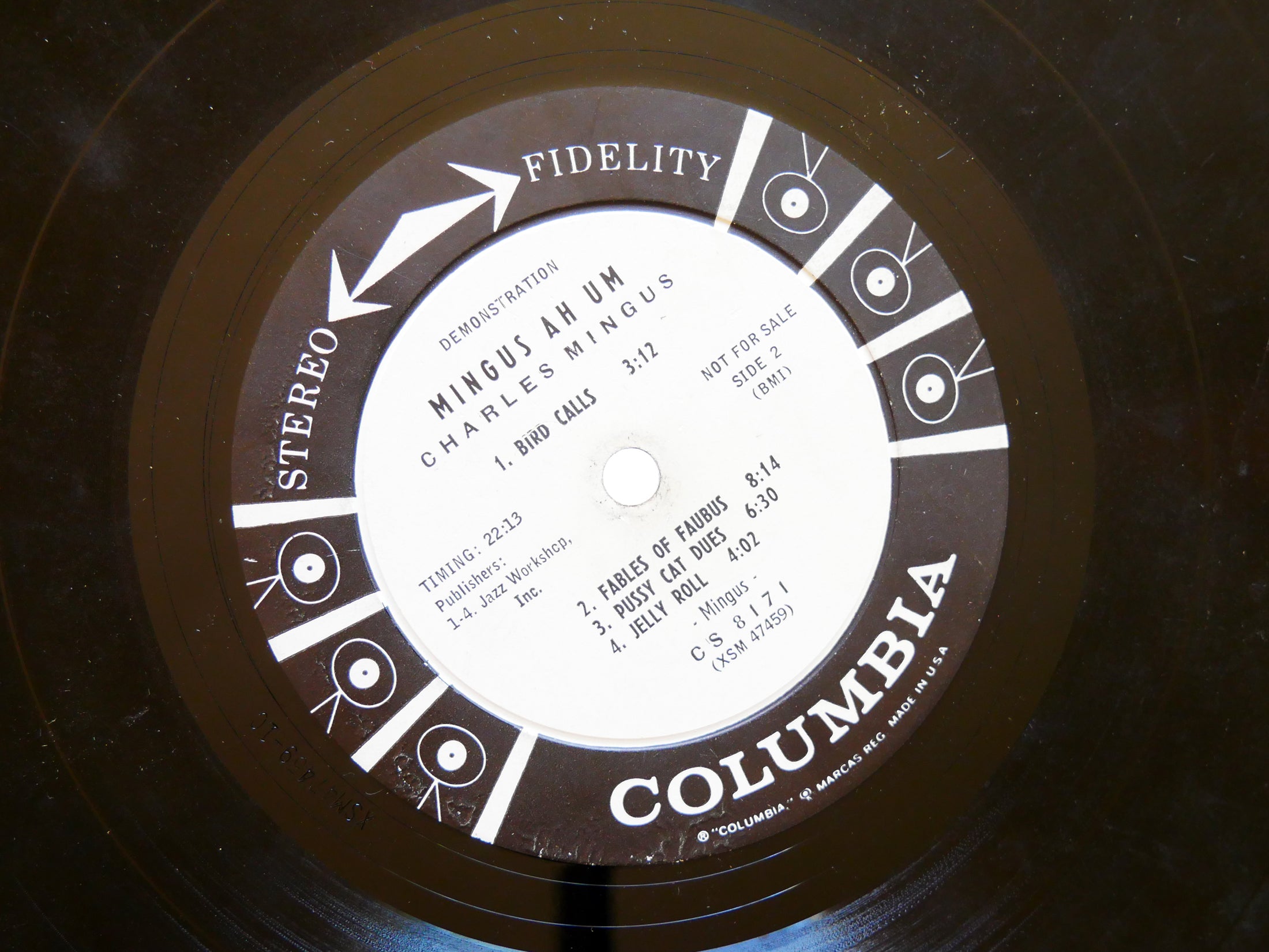 CHARLES MINGUS Mingus Ah Um LP COLUMBIA CS 8171 US 1959 DG PROMO Horace Parlan