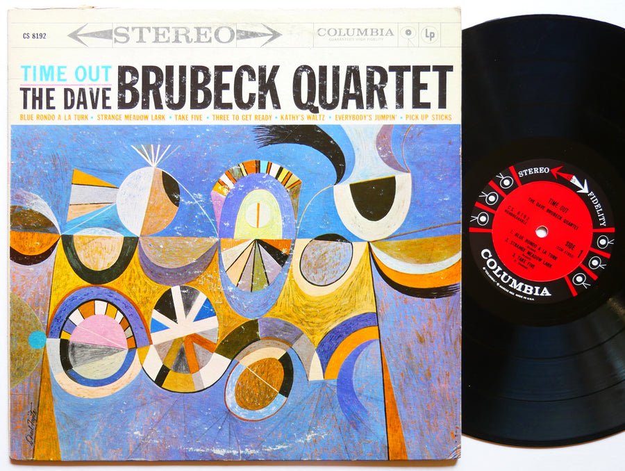 DAVE BRUBECK Quartet Time Out LP COLUMBIA CS 8192 US 1961 JAZZ 6-EYE Take Five