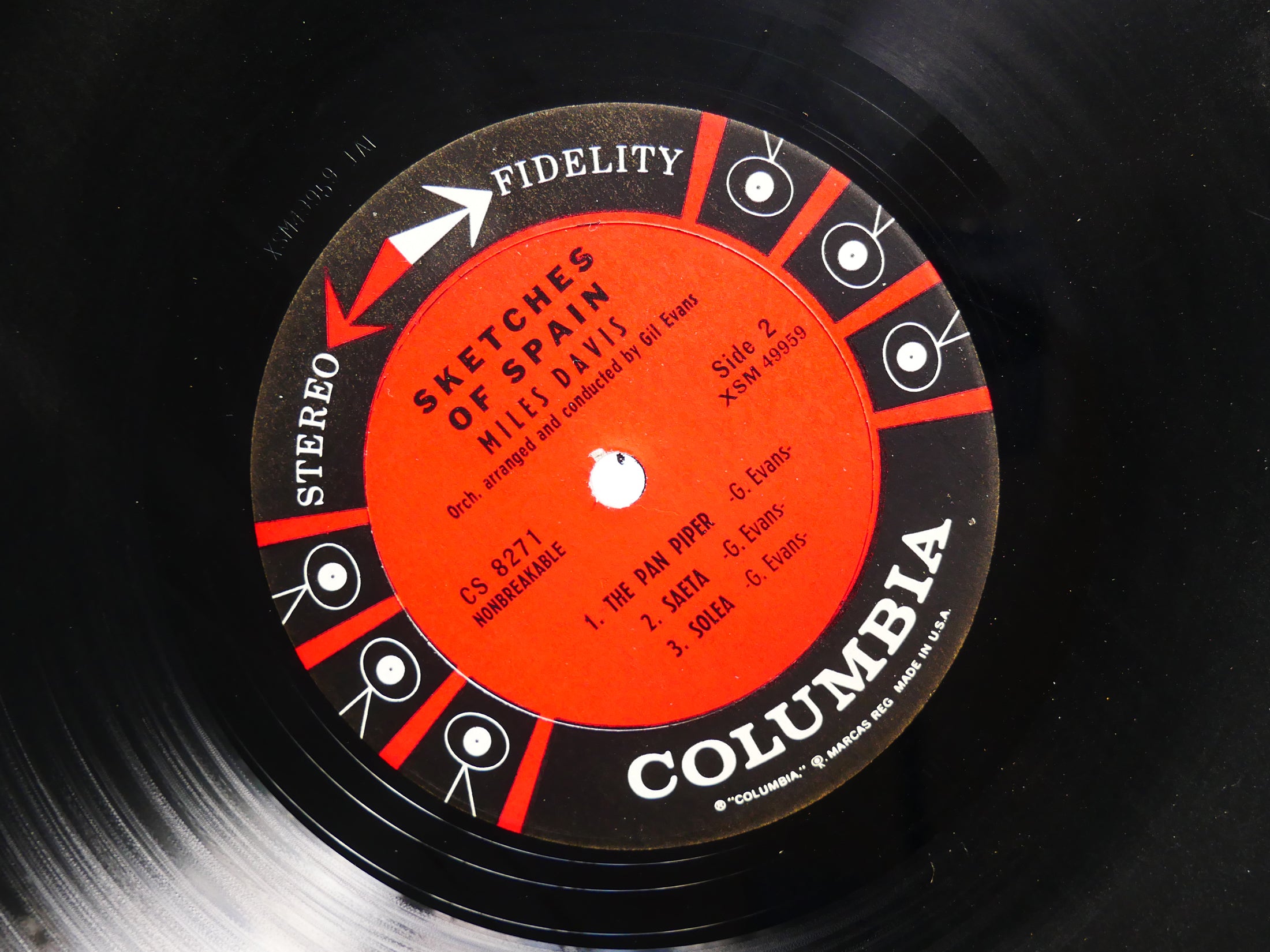 MILES DAVIS Sketches Of Spain LP COLUMBIA CS 8271 US 1961 JAZZ 6-EYE Gil Evans