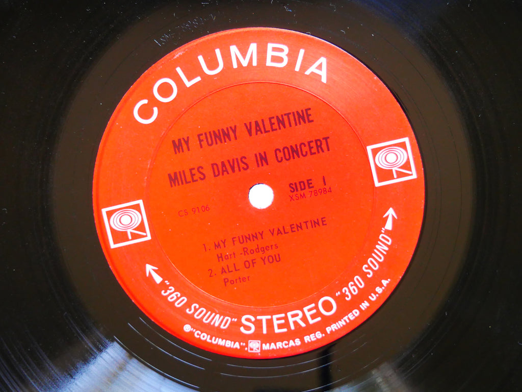 MILES DAVIS My Funny Valentine LP COLUMBIA CS 9106 US 1965 2-EYE Herbie Hancock