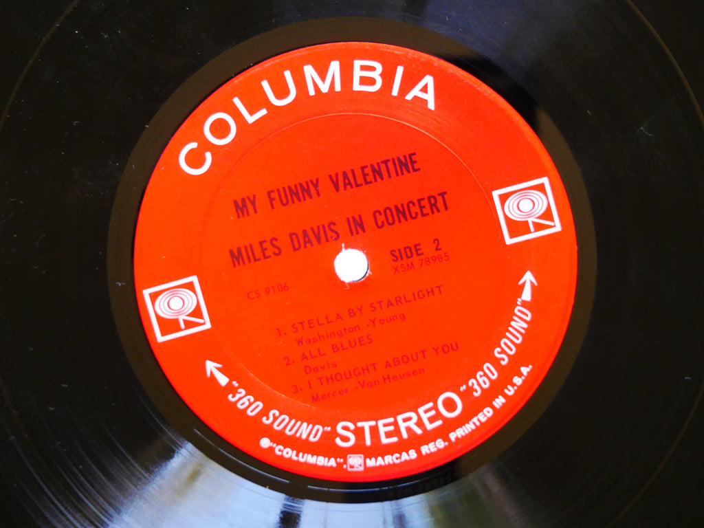 MILES DAVIS My Funny Valentine LP COLUMBIA CS 9106 US 1965 2-EYE Herbie Hancock