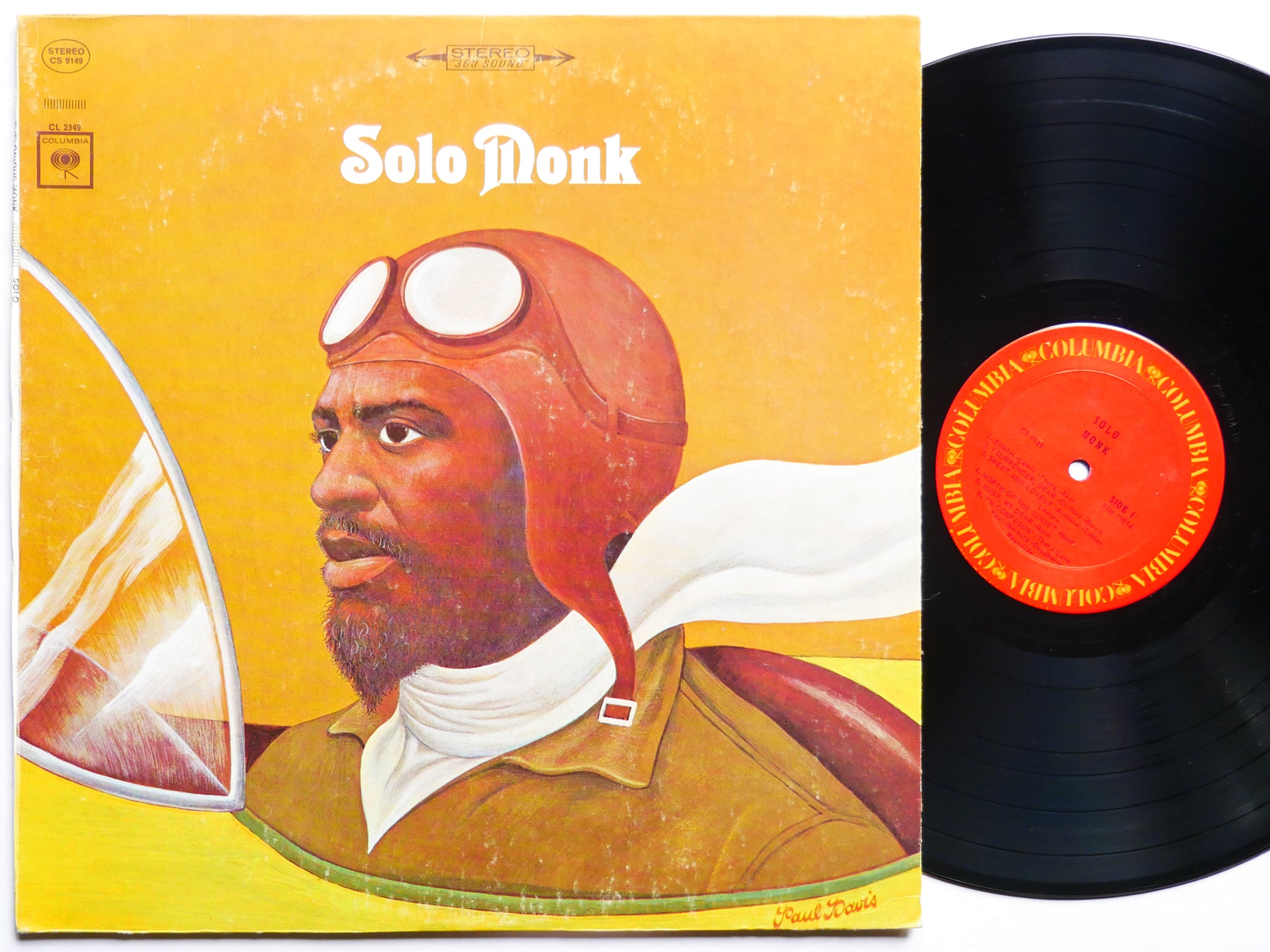 THELONIOUS MONK Solo Monk LP COLUMBIA CS 9149 US 1970 JAZZ VG+