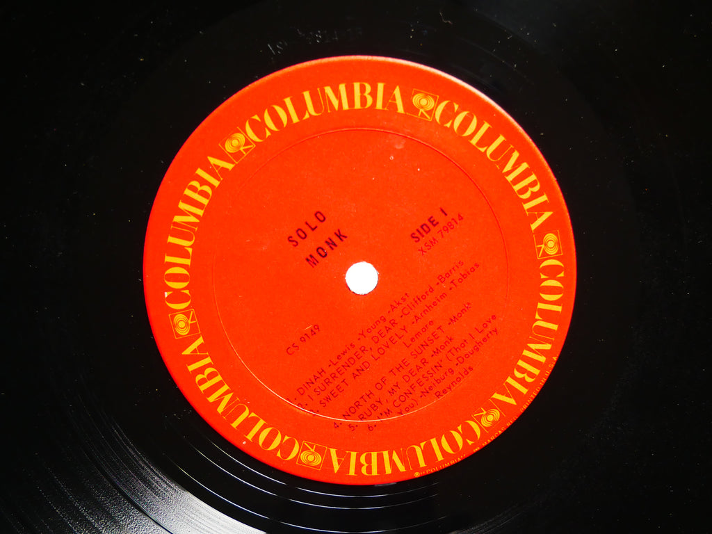 THELONIOUS MONK Solo Monk LP COLUMBIA CS 9149 US 1970 JAZZ VG+
