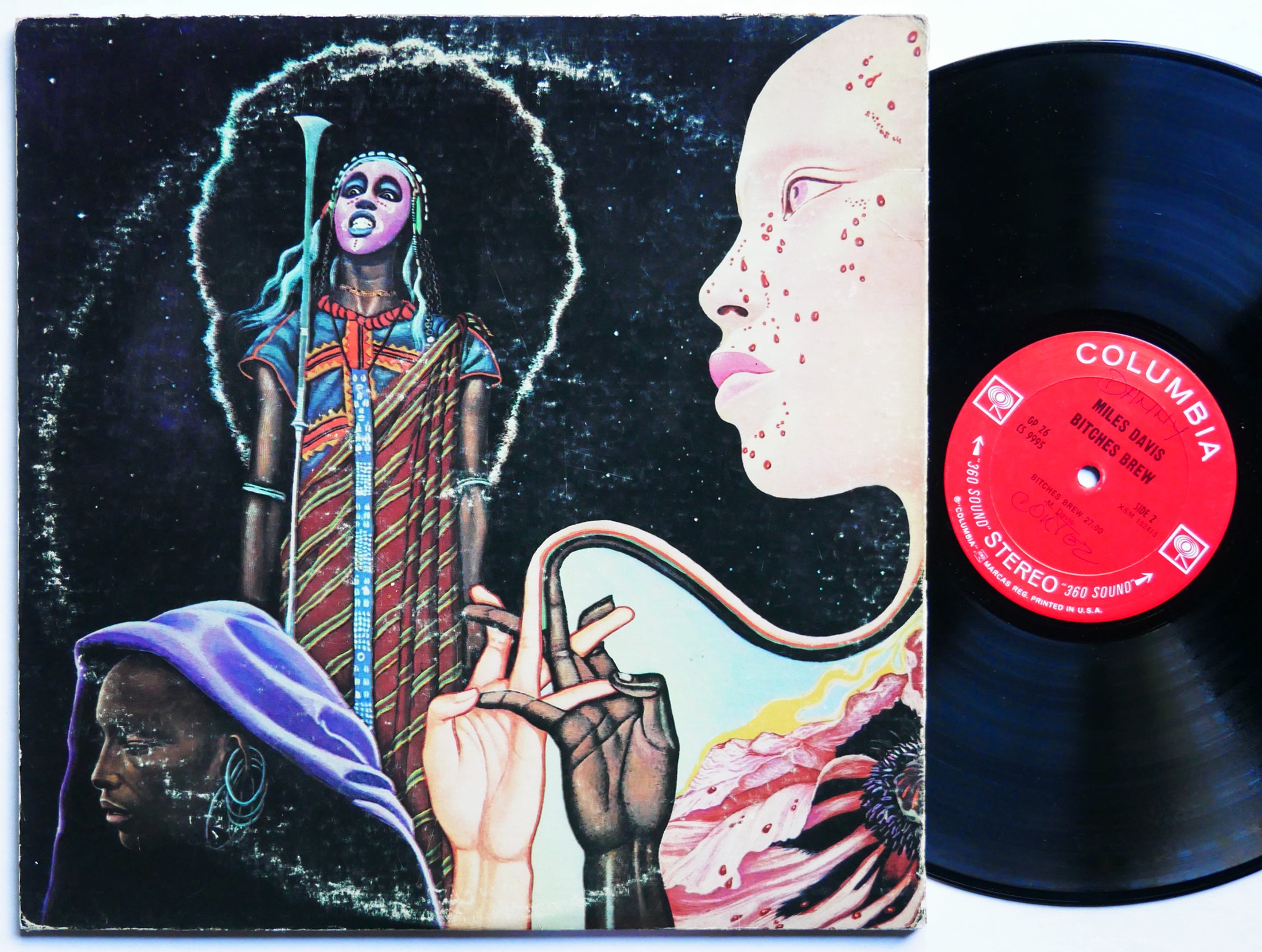 MILES DAVIS Bitches Brew LP COLUMBIA GP 26 2-EYE Wayne Shorter Bennie Maupin