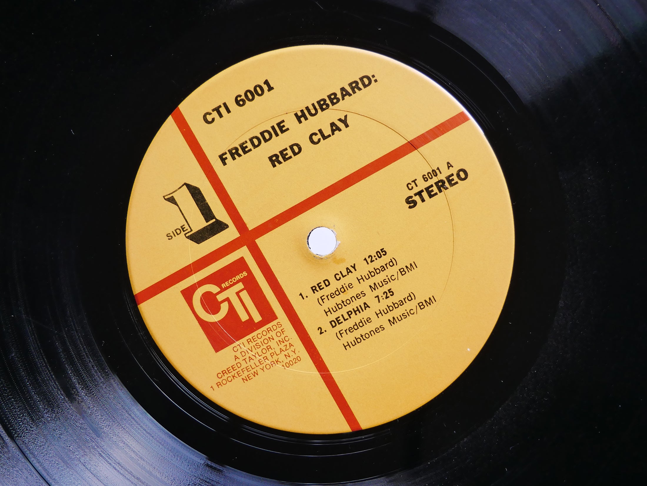 FREDDIE HUBBARD Red Clay LP CTI RECORDS CTI 6001 US 1972 RVG Joe Henderson VG+