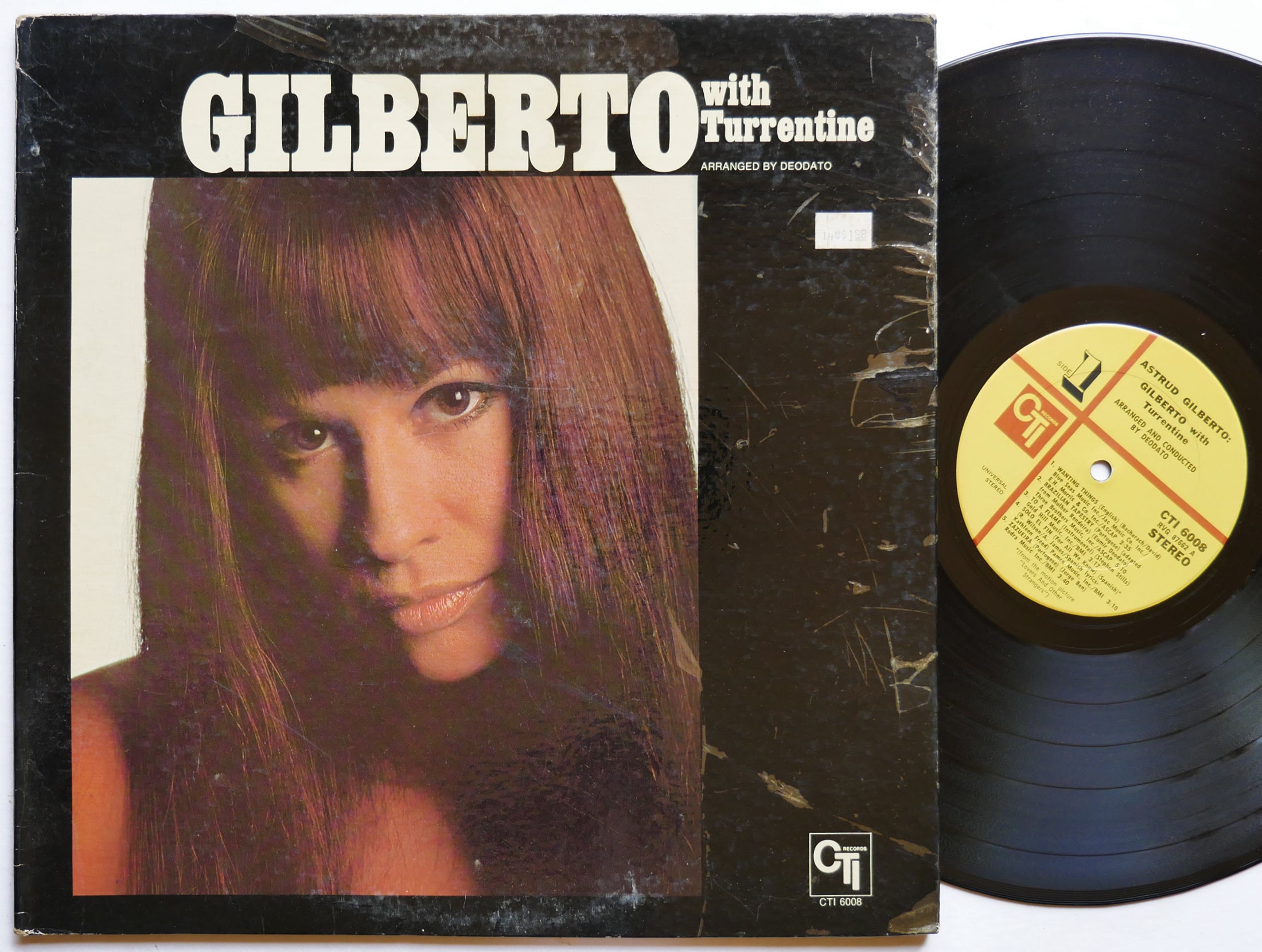 ASTRUD GILBERTO STANLEY TURRENTINE LP CTI 6008 US 1971 Dom Um Romao Ron Carter