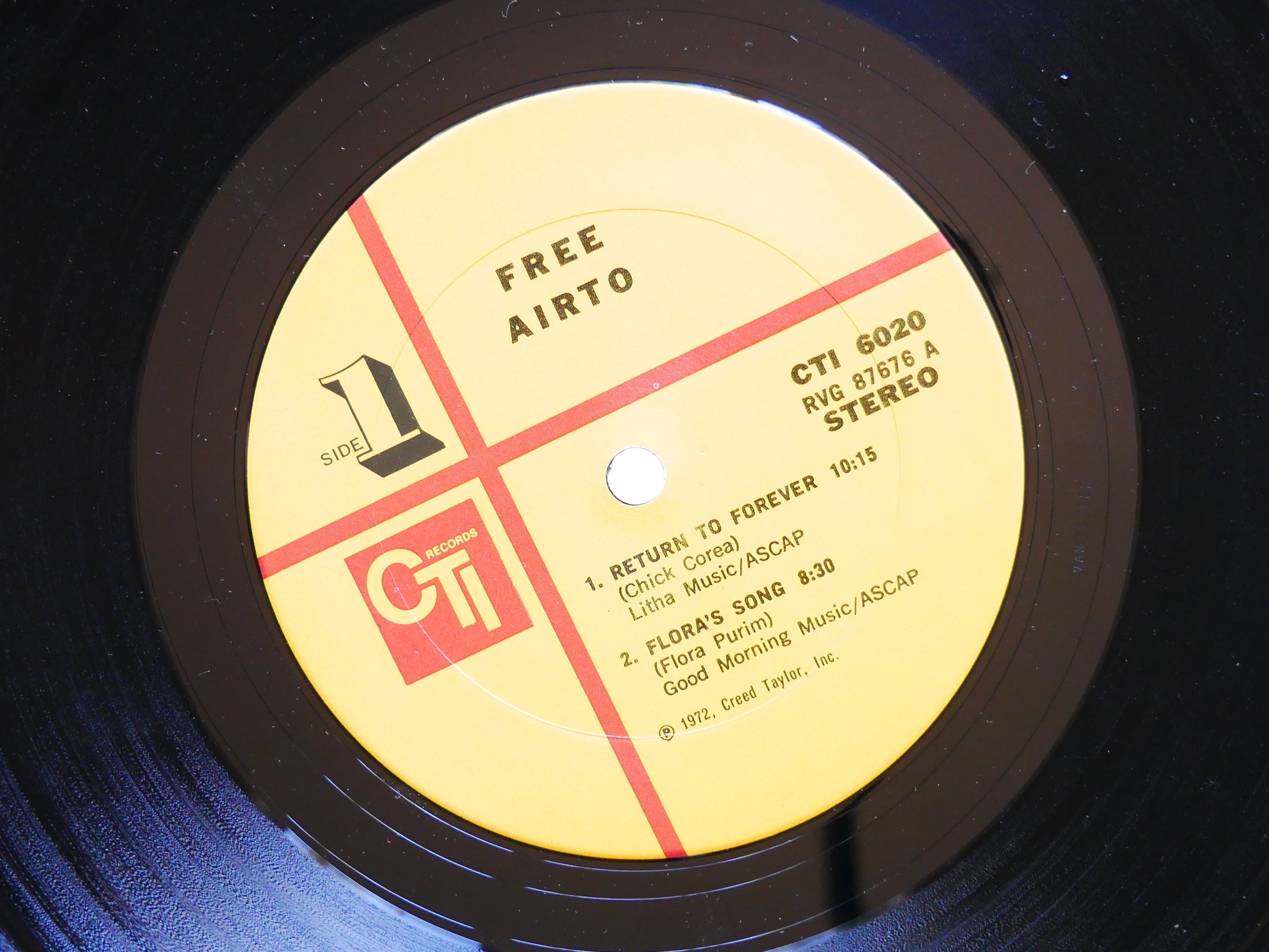 AIRTO Free LP CTI RECORDS CTI 6020 US 1972 RVG Ron Carter Keith Jarrett