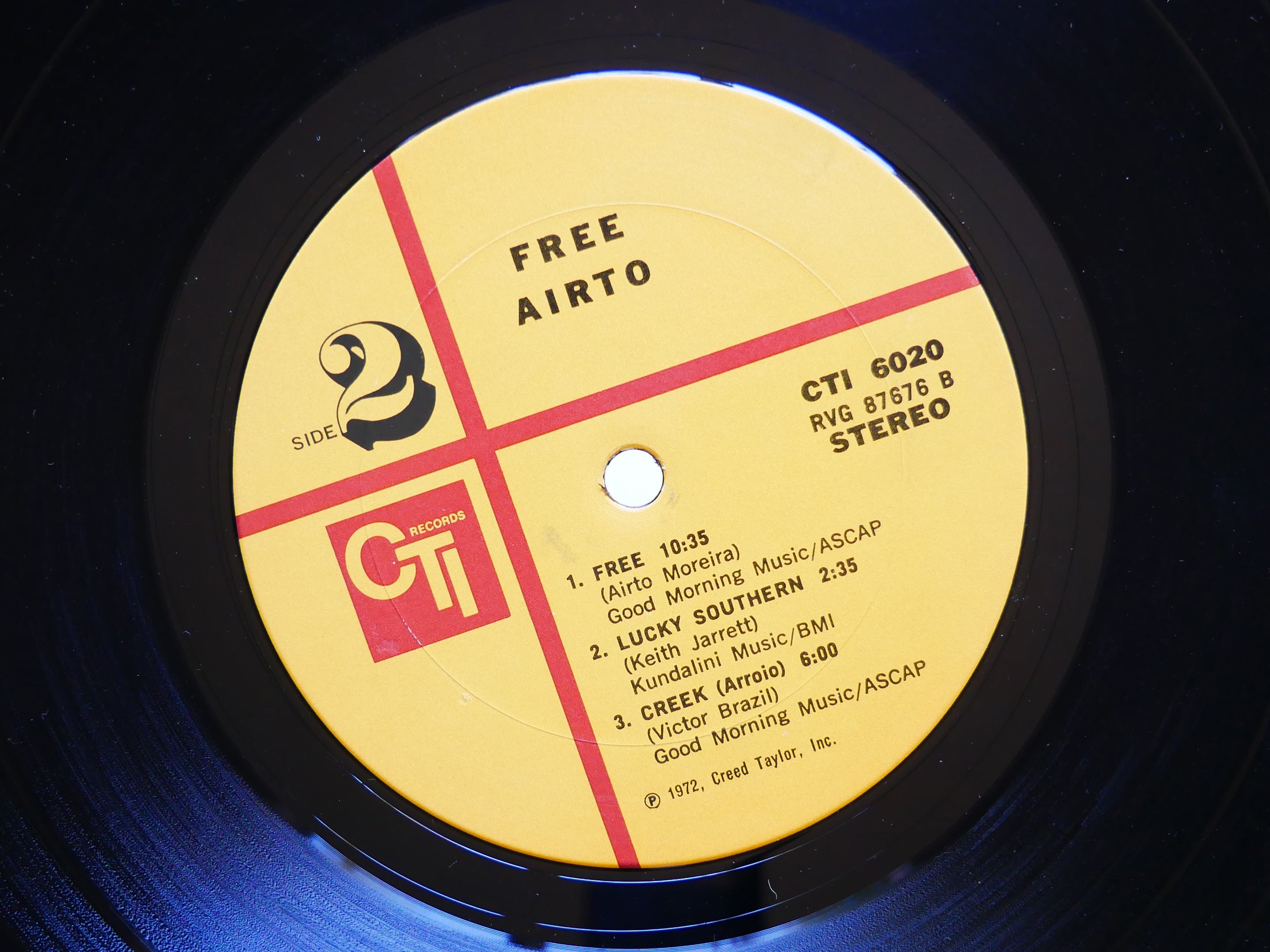 AIRTO Free LP CTI RECORDS CTI 6020 US 1972 RVG Ron Carter Keith Jarrett