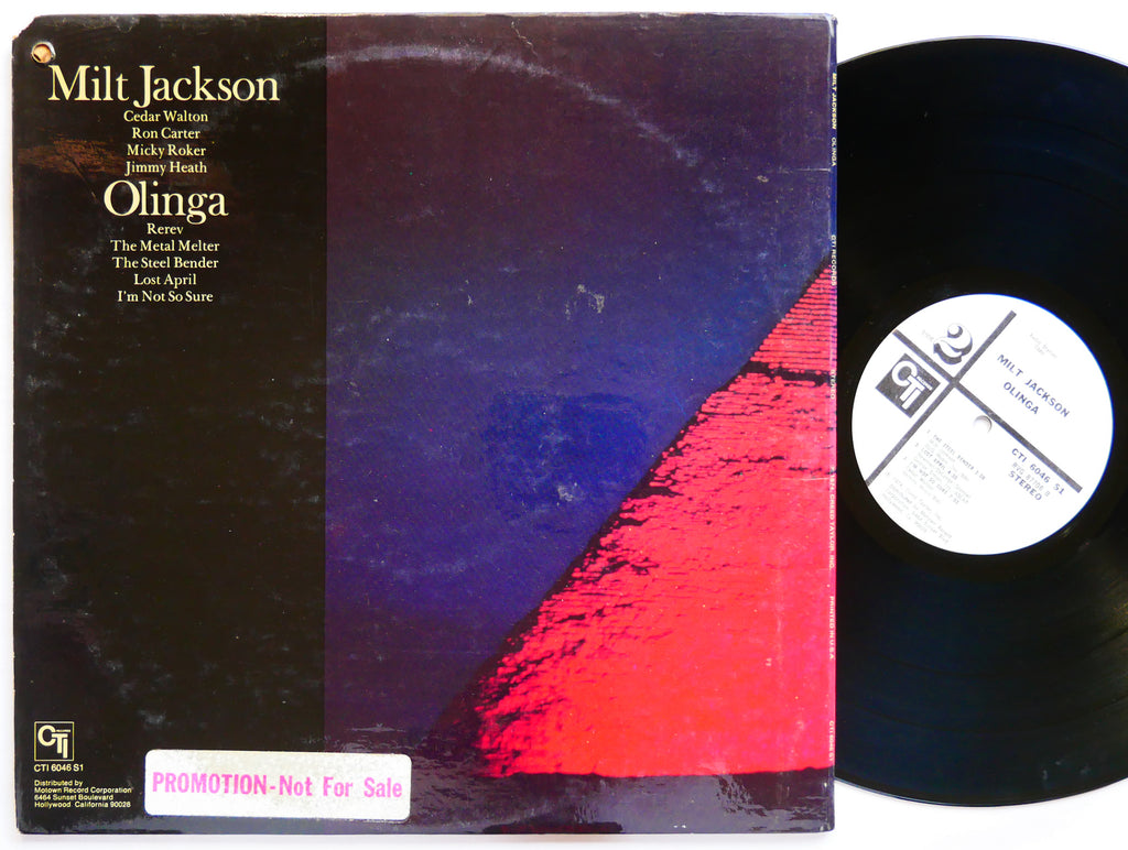 MILT JACKSON Olinga LP CTI 6046 S1 US 1974 Jazz Funk Jimmy Heath Cedar Walton