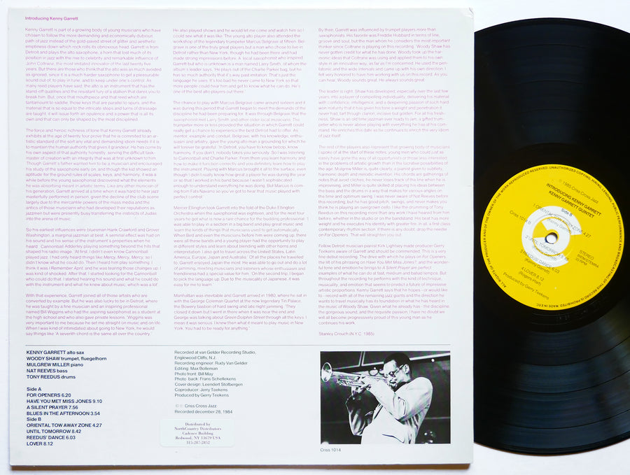 KENNY GARRETT Quintet WOODY SHAW Introducing LP CRISS CROSS JAZZ 1014 NL 1985