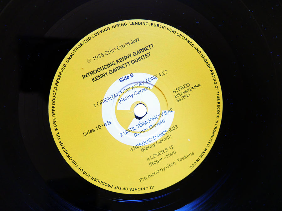 KENNY GARRETT Quintet WOODY SHAW Introducing LP CRISS CROSS JAZZ 1014 NL 1985