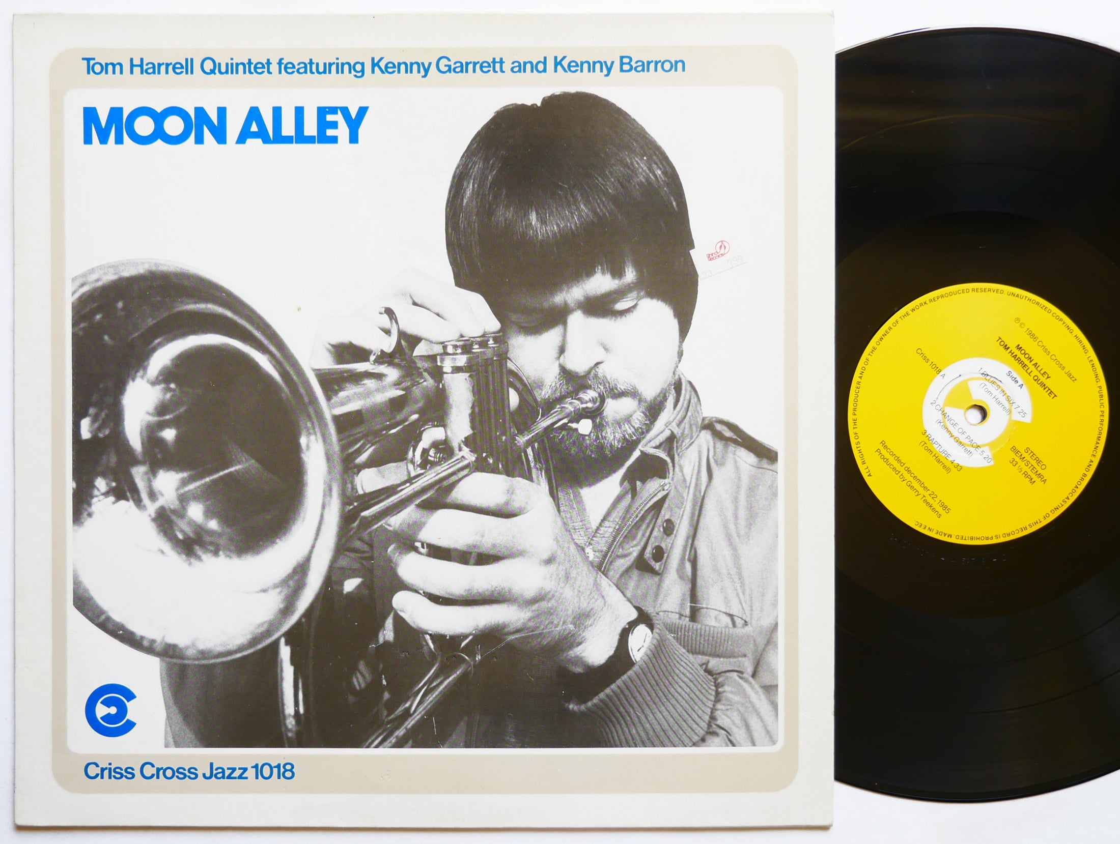 TOM HARRELL Quintet KENNY GARRETT Moon Alley LP CRISS CROSS JAZZ 1018 NL 1986