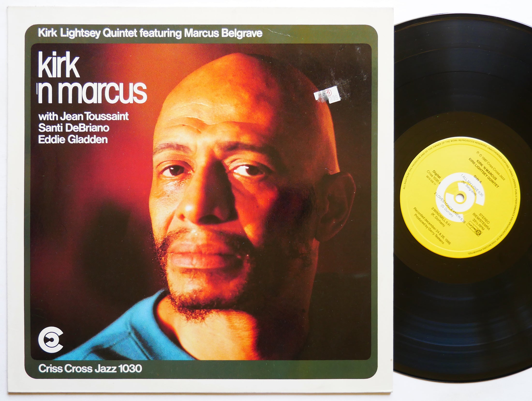 KIRK LIGHTSEY Quintet MARCUS BELGRAVE Kirk 'N Marcus LP CRISS CROSS JAZZ 1030