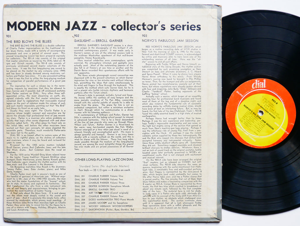 RED NORVO CHARLIE PARKER DIZZY GILLESPIE Fabulous Jam Session DIAL 903 MONO EAR
