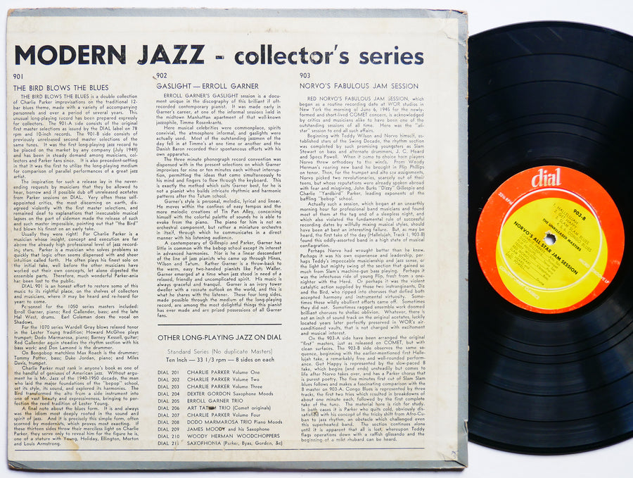 RED NORVO CHARLIE PARKER DIZZY GILLESPIE Fabulous Jam Session DIAL 903 MONO EAR
