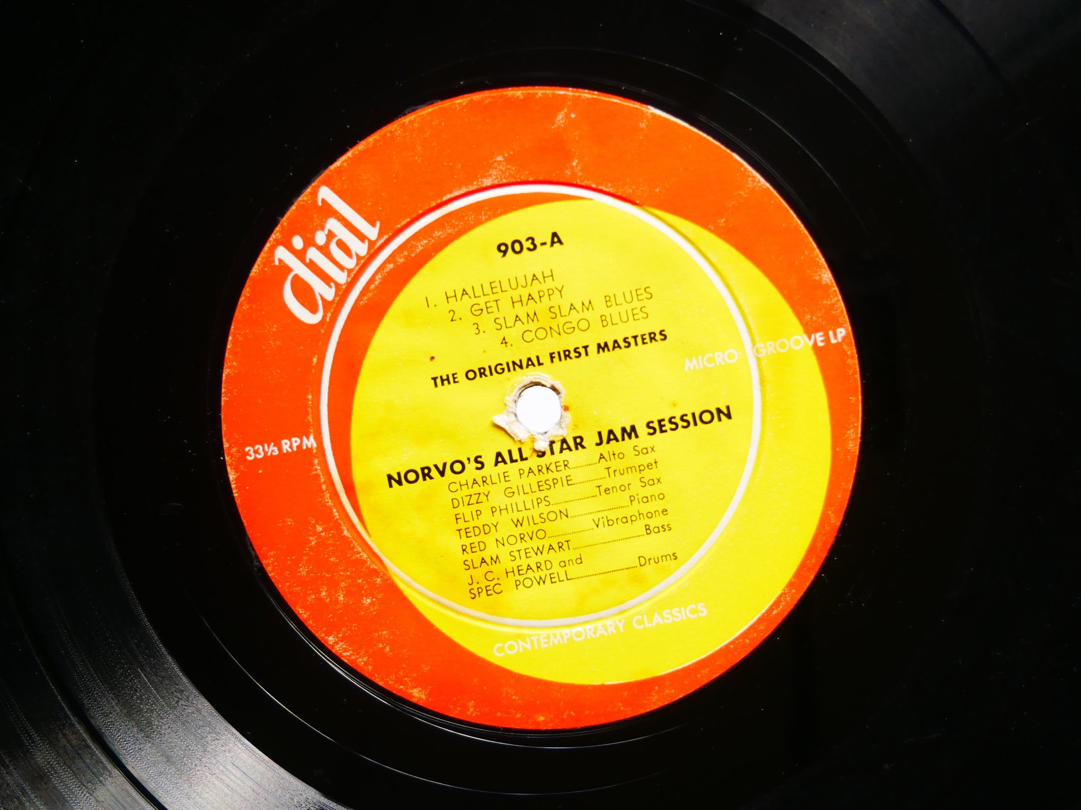 RED NORVO CHARLIE PARKER DIZZY GILLESPIE Fabulous Jam Session DIAL 903 MONO EAR