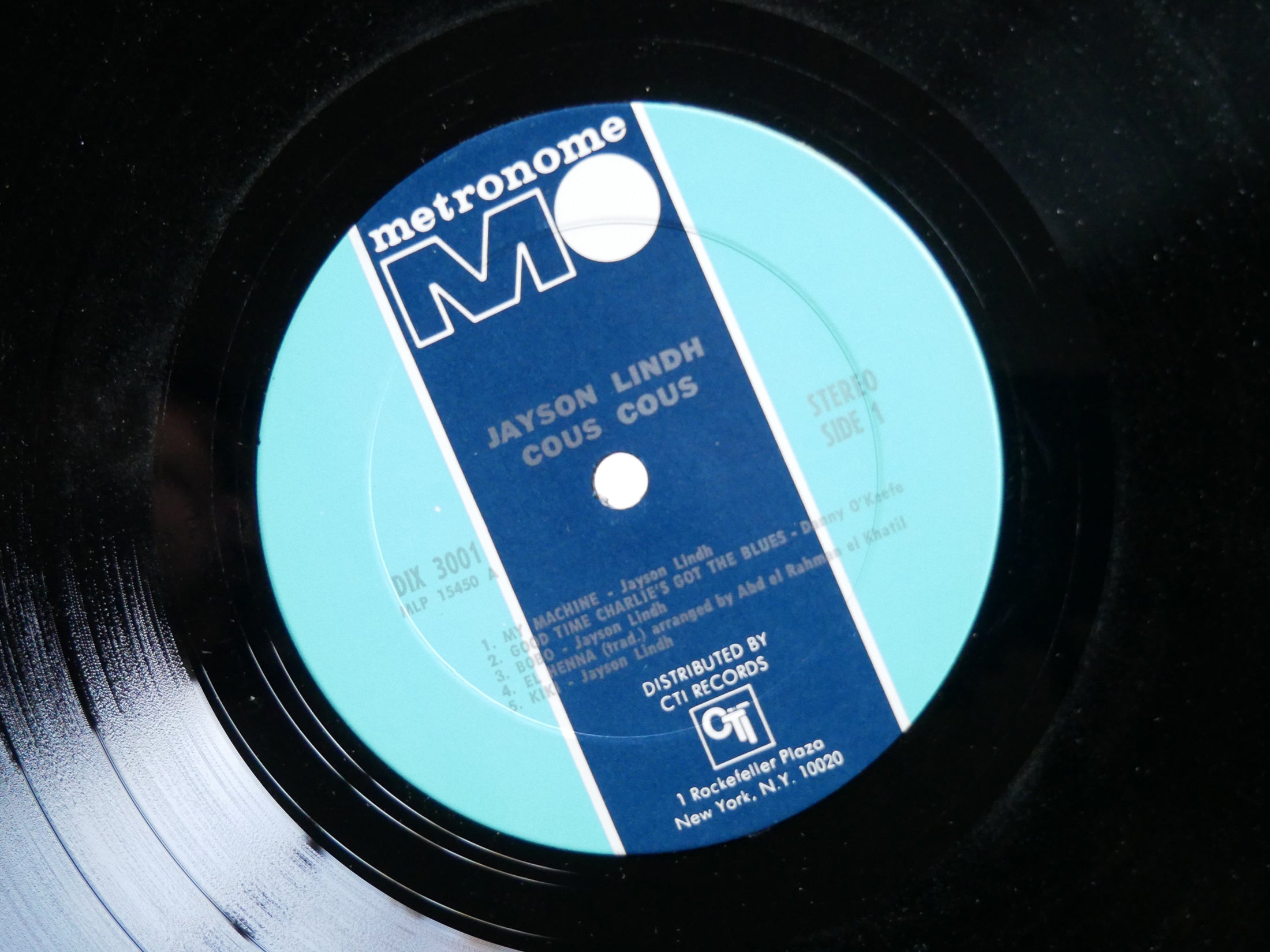 JAYSON LINDH Cous Cous LP METRONOME DIX 3001 US 1973 RVG Jazz Funk