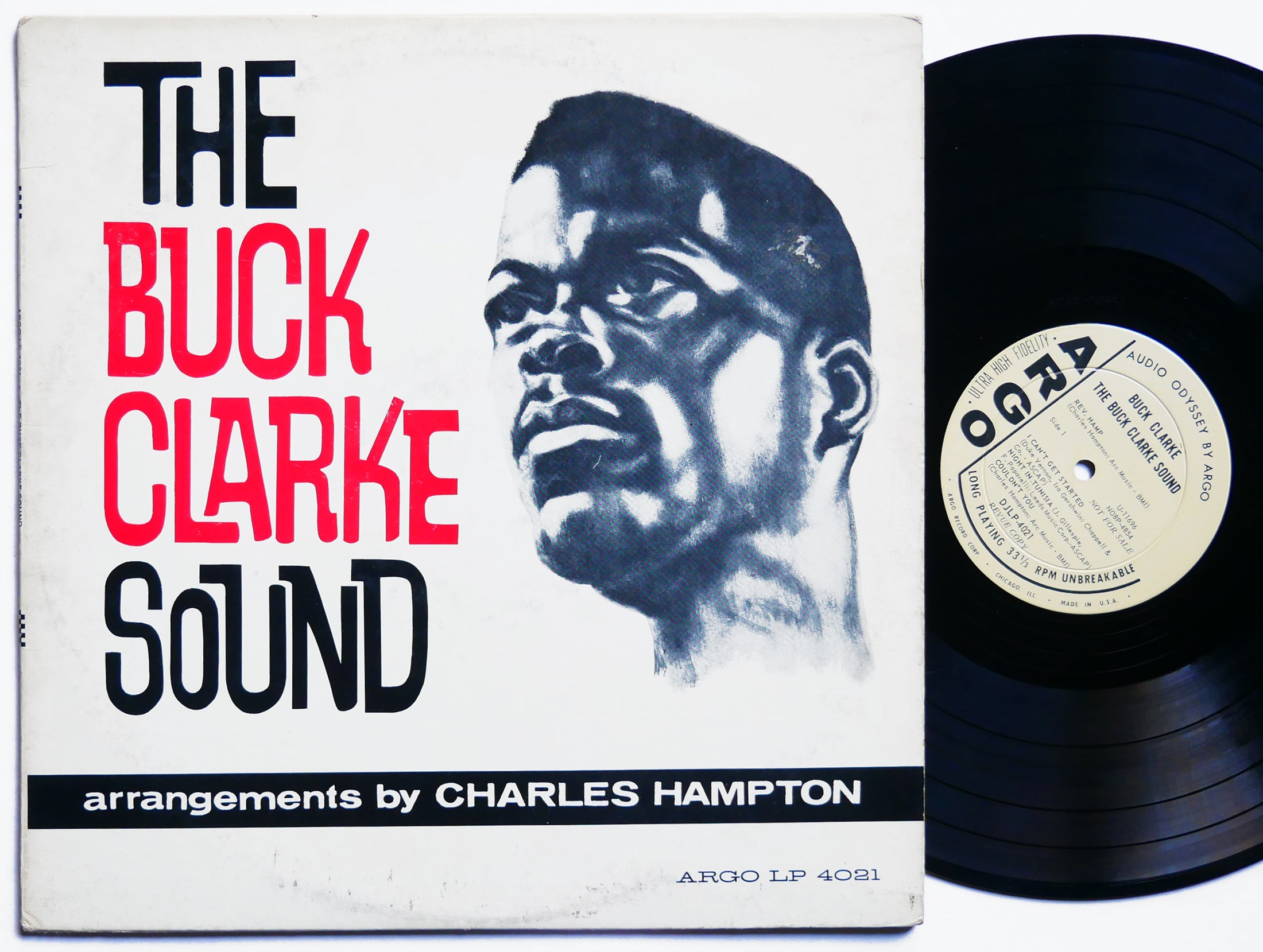 BUCK CLARKE Sound LP ARGO LP 4021 US 1963 DG MONO PROMO JAZZ Billy Hart