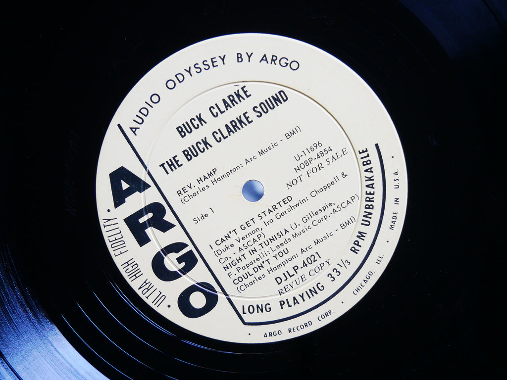 BUCK CLARKE Sound LP ARGO LP 4021 US 1963 DG MONO PROMO JAZZ Billy Hart