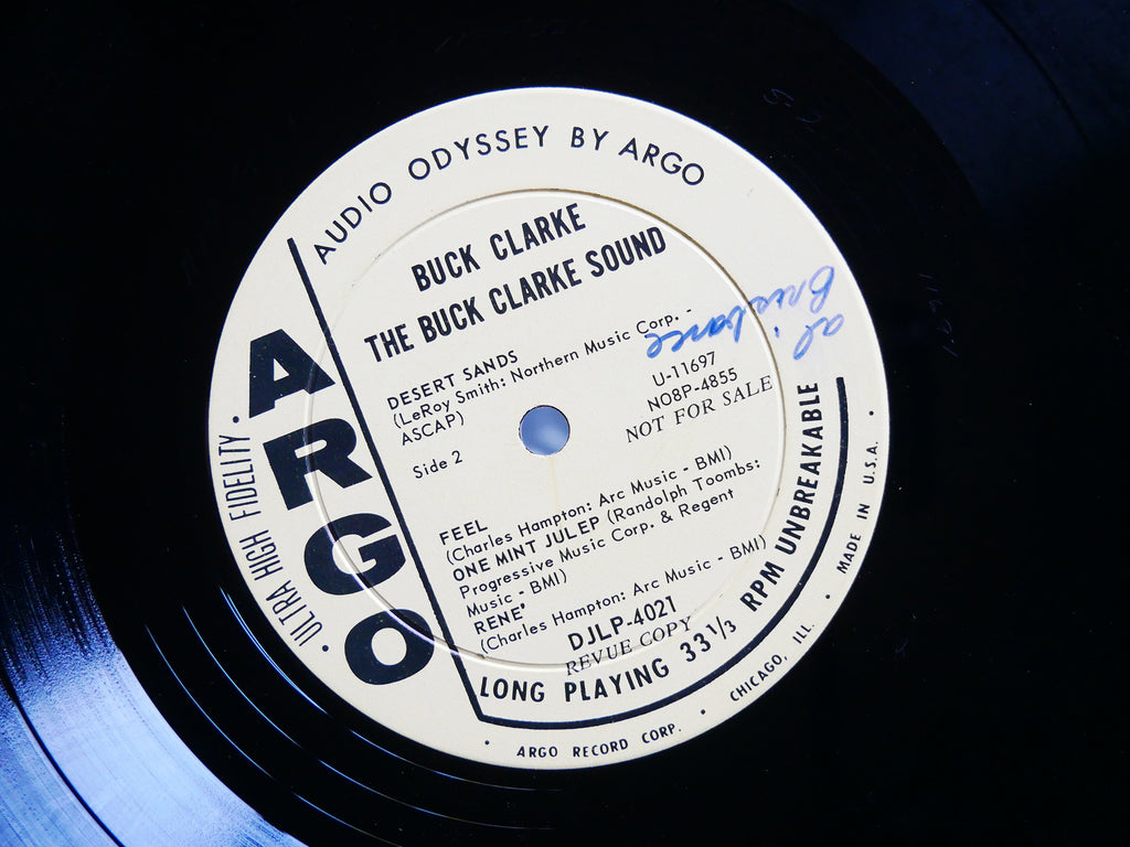 BUCK CLARKE Sound LP ARGO LP 4021 US 1963 DG MONO PROMO JAZZ Billy Hart