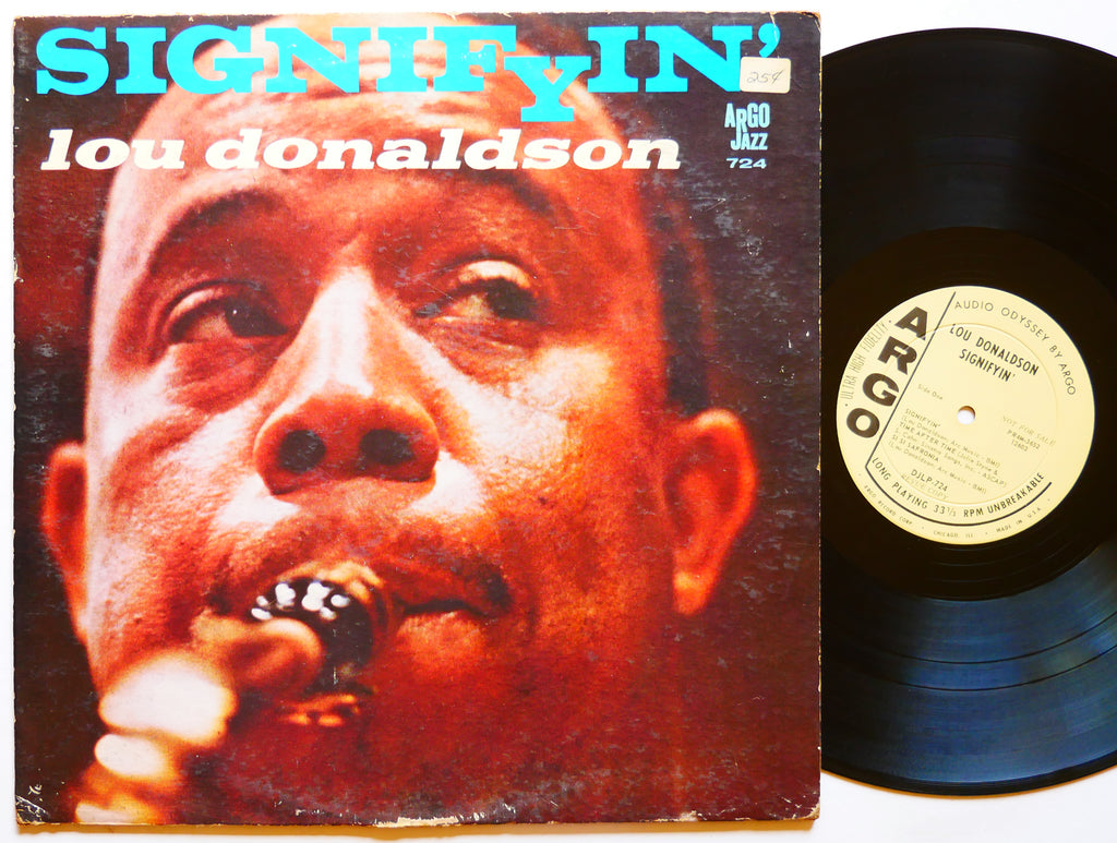LOU DONALDSON Signifyin' LP ARGO DJLP-724 US 1963 DG MONO PROMO John Patton