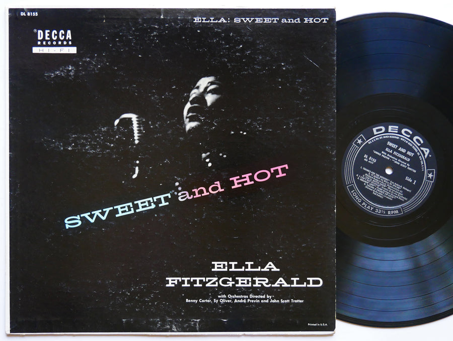 ELLA FITZGERALD Sweet And Hot LP DECCA DL 8155 US 1955 DG MONO JAZZ Benny Carter