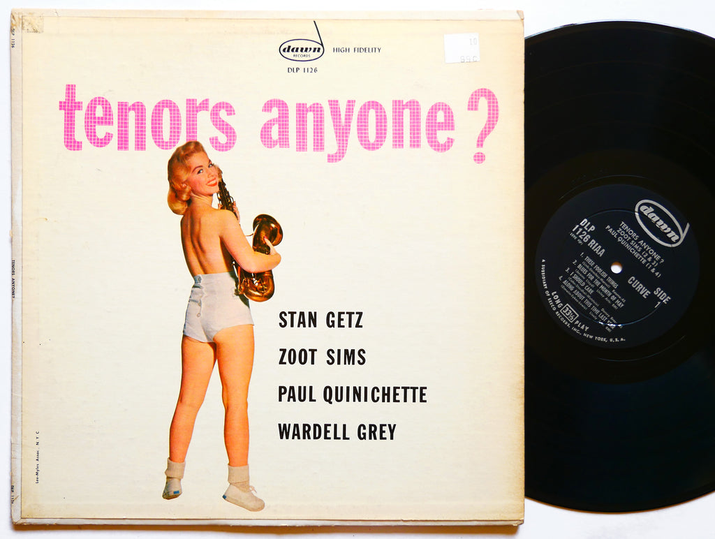 STAN GETZ ZOOT SIMS WARDELL GREY Tenors Anyone? LP DAWN DLP 1126 US 1958 DG MONO