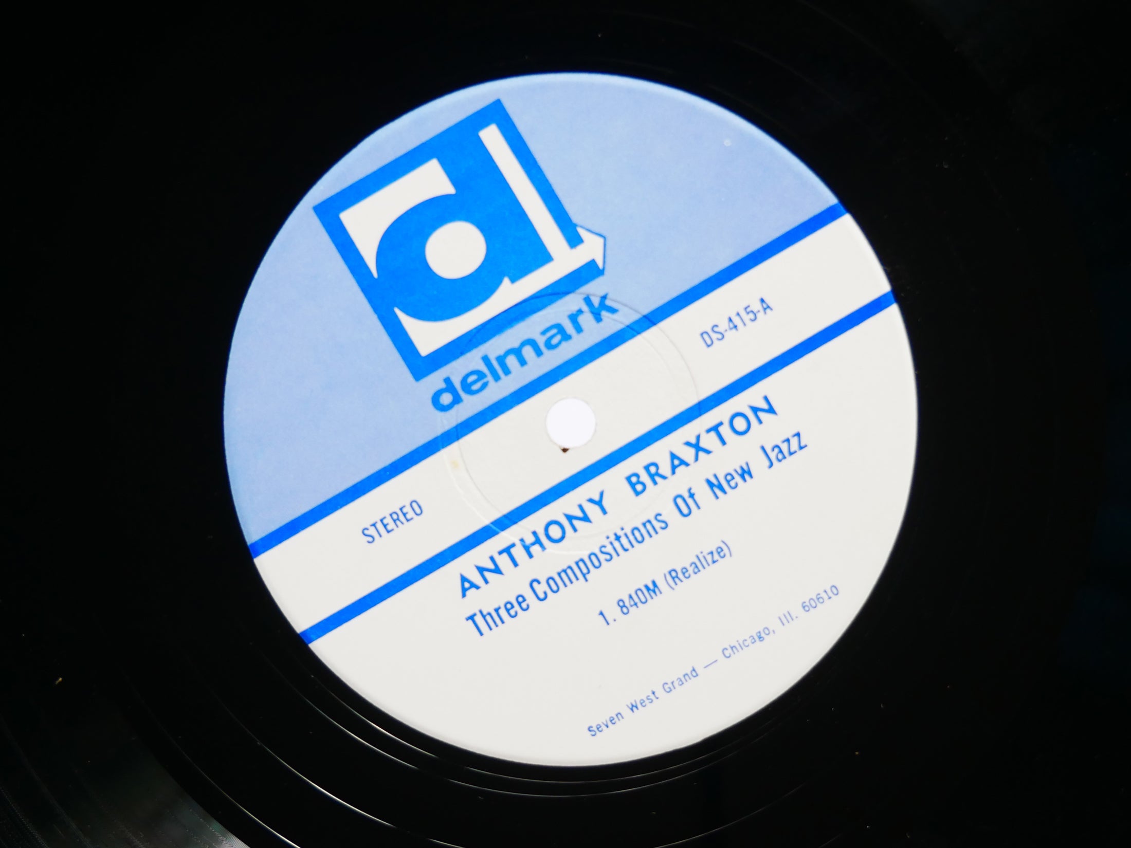 ANTHONY BRAXTON 3 Compositions Of New Jazz LP DELMARK RECORDS DS-415 US 1968