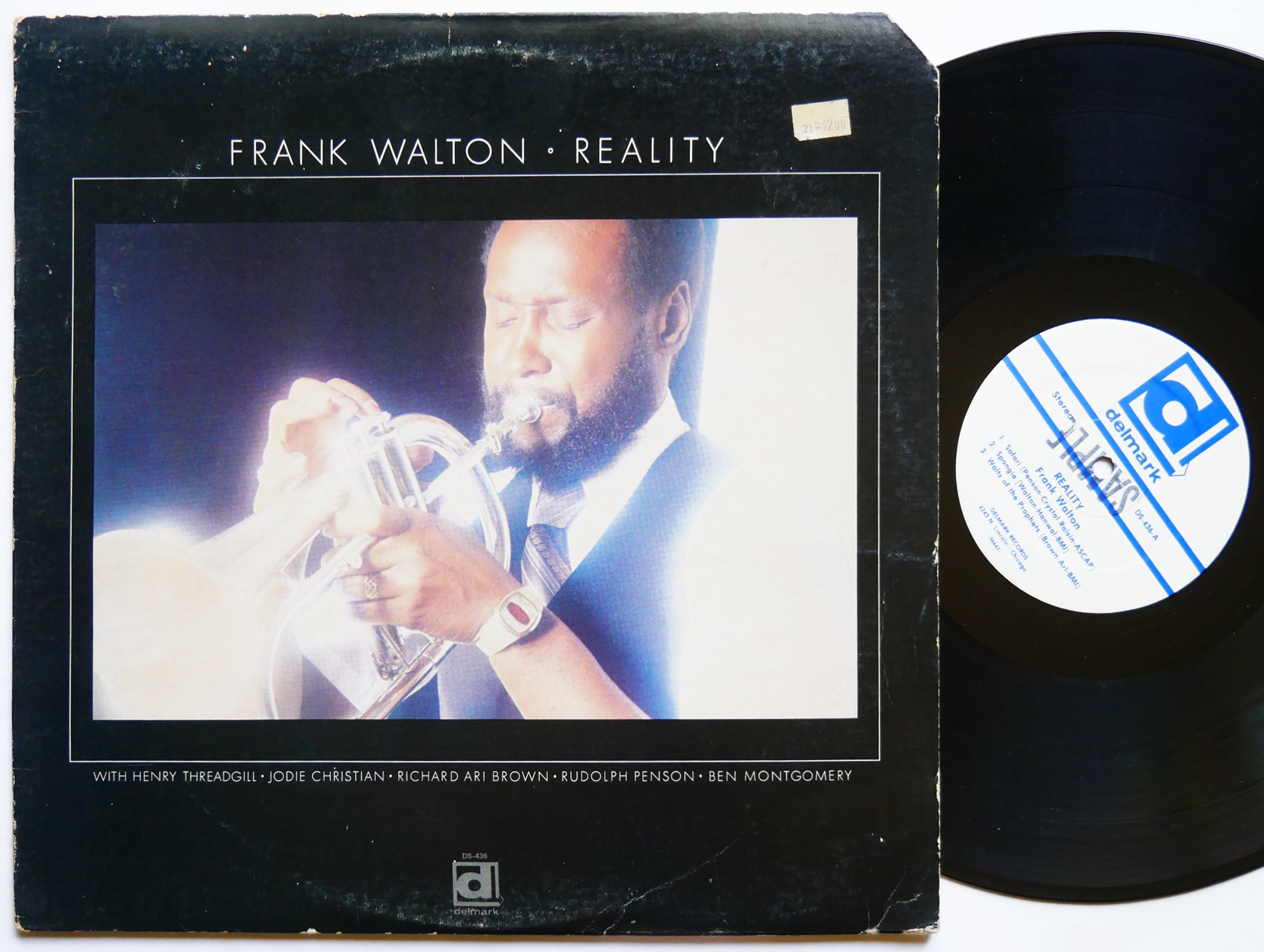 FRANK WALTON Reality LP DELMARK RECORDS DS-436 Orig US 1978 Jazz Funk