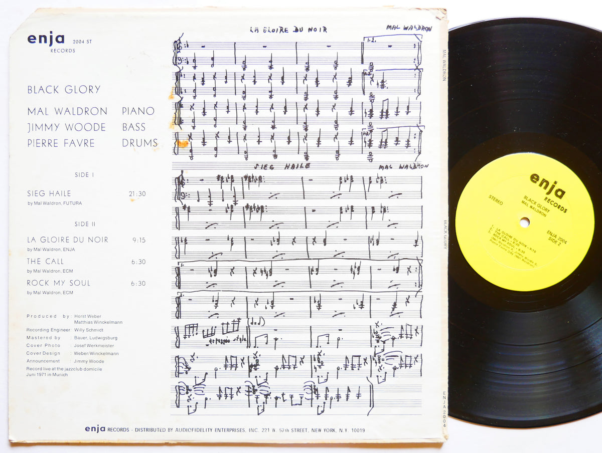 MAL WALDRON Black Glory LP ENJA RECORDS 2004 ST US 1971 JAZZ Jimmy Woode