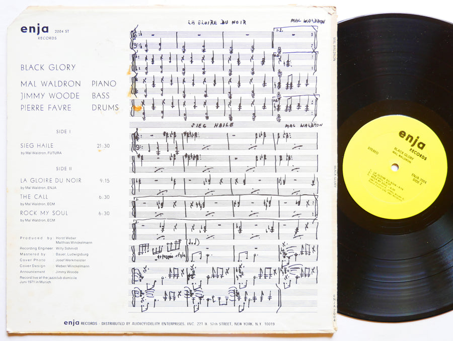 MAL WALDRON Black Glory LP ENJA RECORDS 2004 ST US 1971 JAZZ Jimmy Woode
