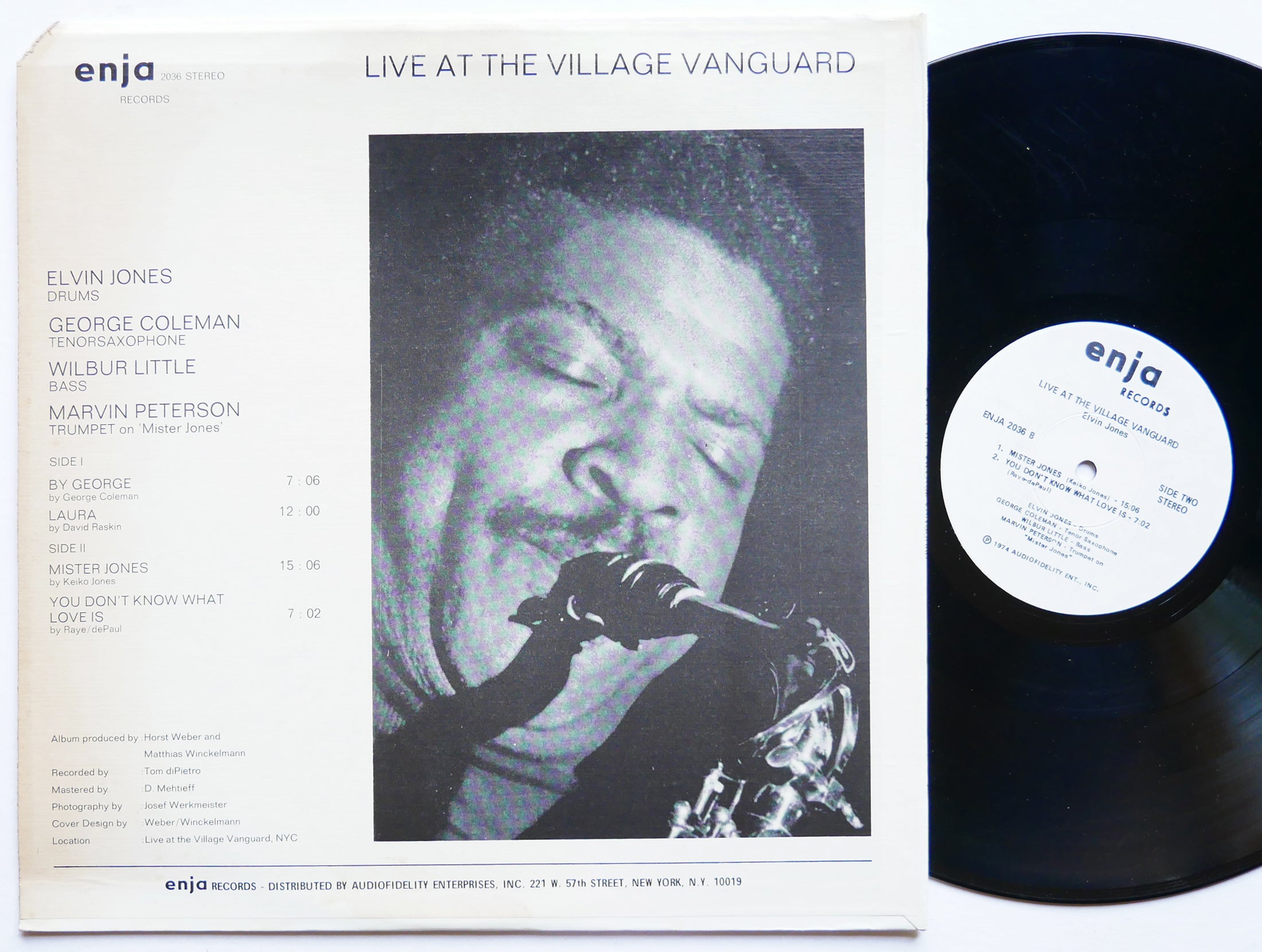ELVIN JONES Live At The Village Vanguard LP ENJA 2036 US 1974 George Coleman