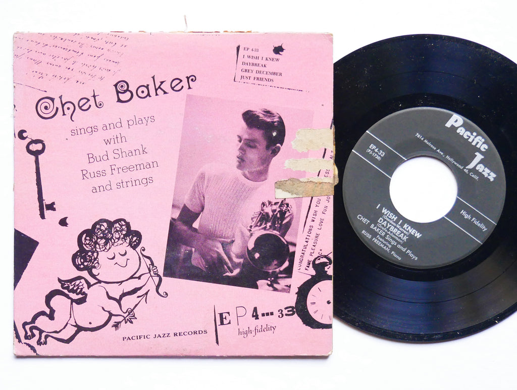 CHET BAKER Sings And Plays PACIFIC JAZZ RECORDS EP4-33 US 1955 JAZZ 45 EP