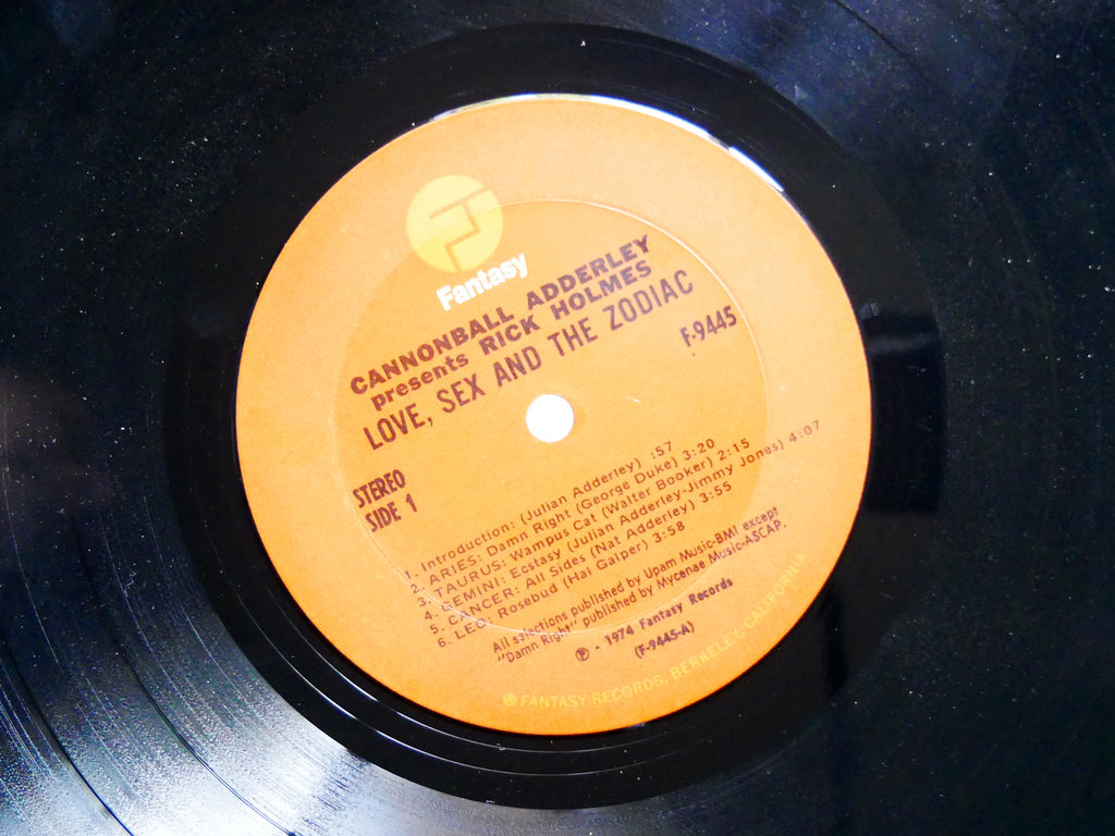 CANNONBALL ADDERLEY RICK HOLMES Love, Sex, And The Zodiac LP FANTASY F-9445