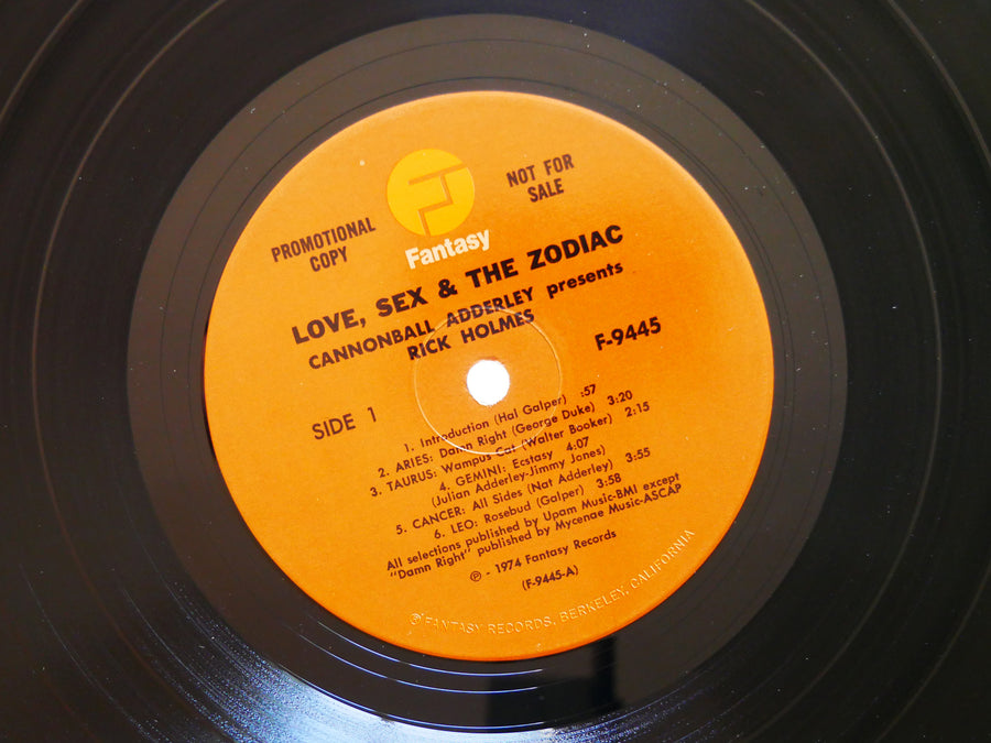 CANNONBALL ADDERLEY RICK HOLMES Love, Sex, And The Zodiac LP FANTASY F-9445