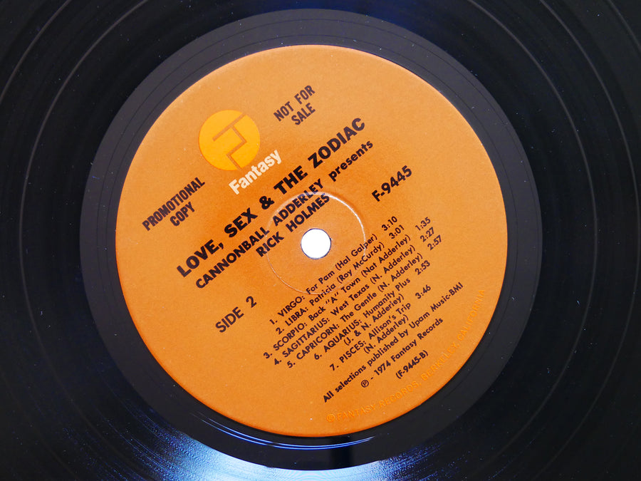 CANNONBALL ADDERLEY RICK HOLMES Love, Sex, And The Zodiac LP FANTASY F-9445
