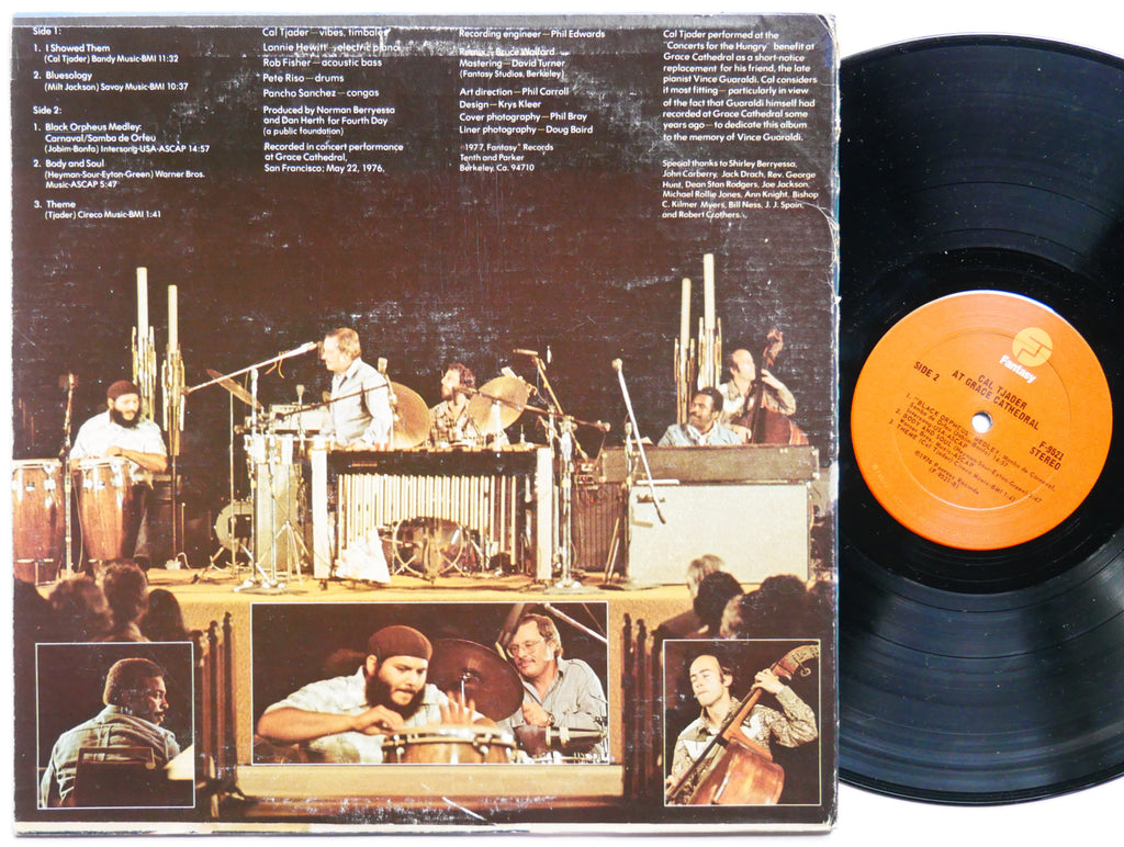 CAL TJADER At Grace Cathedral LP FANTASY F-9521 US 1977 Afro-Cuban Latin Jazz