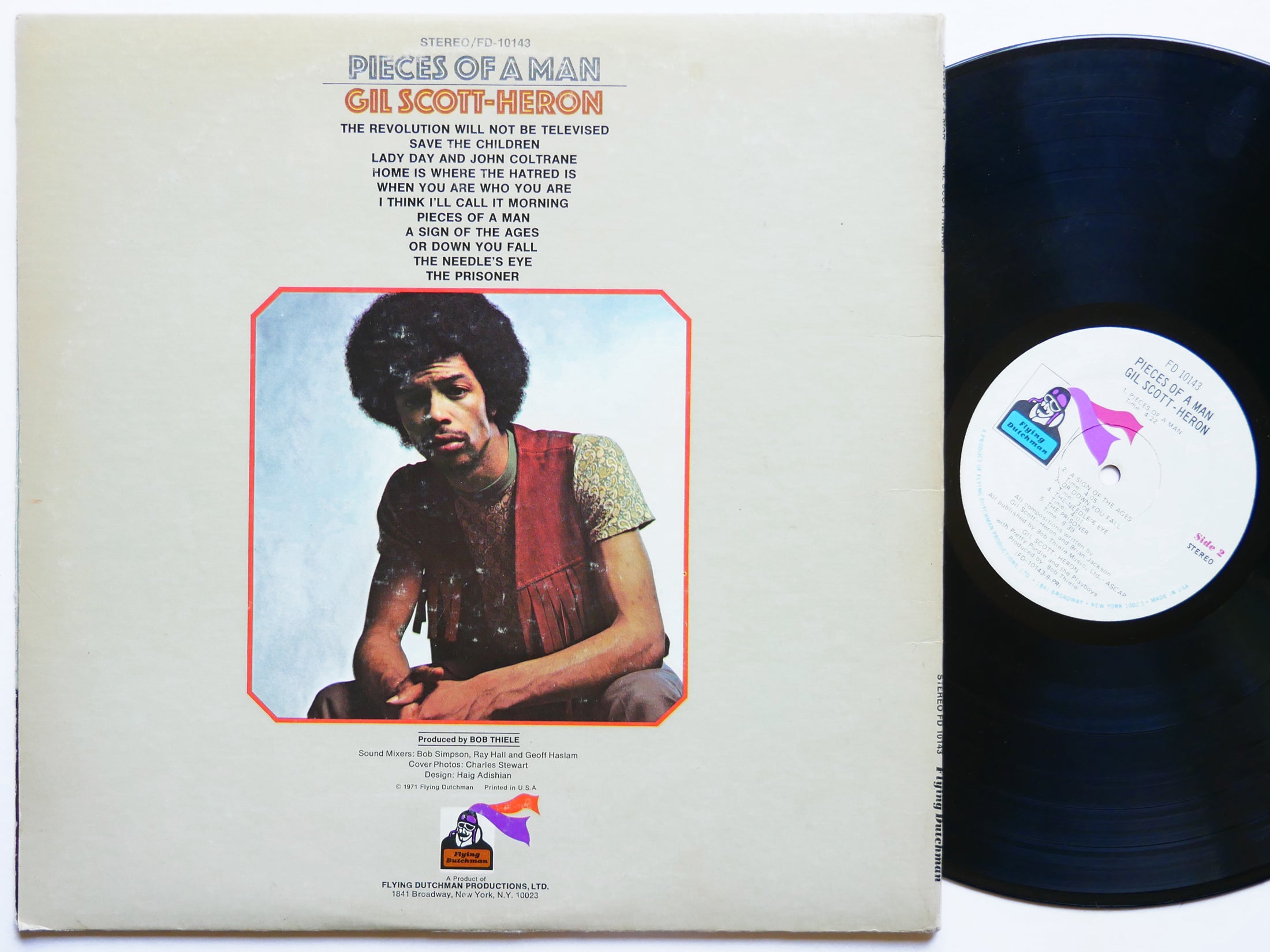 GIL SCOTT-HERON Pieces Of A Man LP FLYING DUTCHMAN FD 10143 US '71 Pretty Purdie