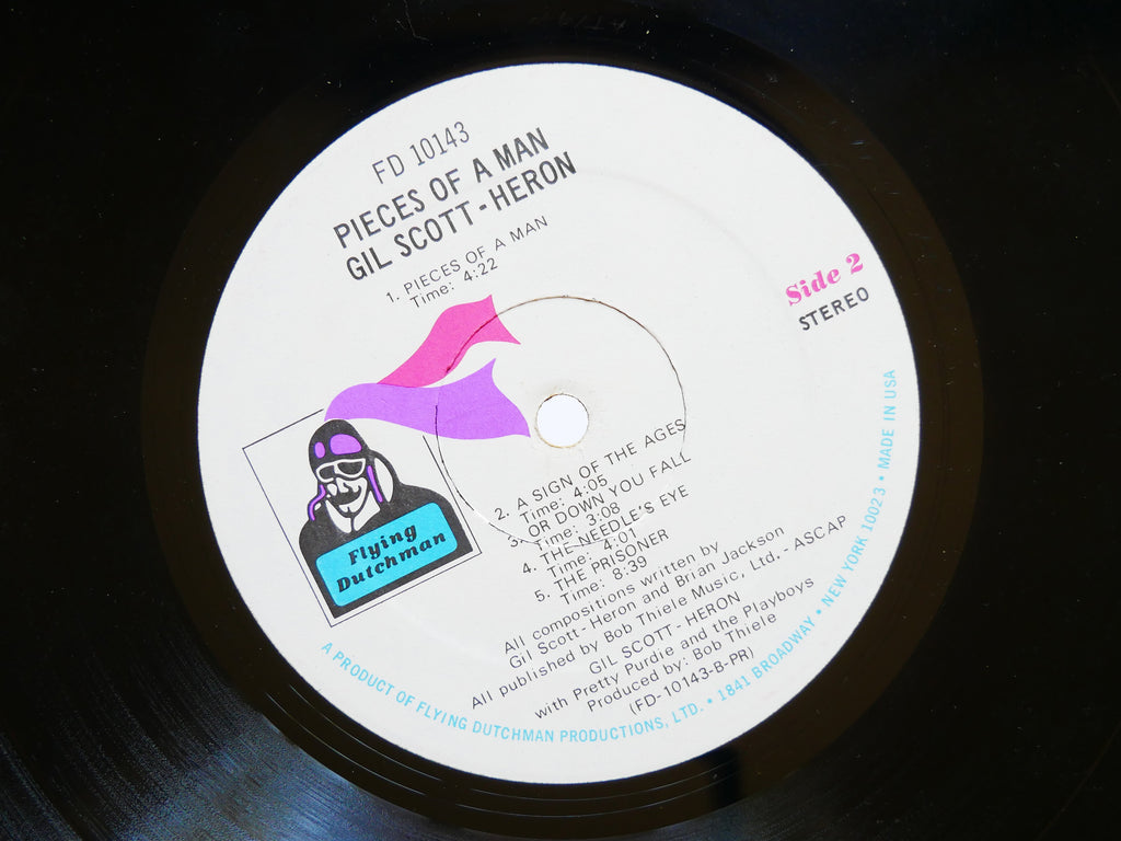 GIL SCOTT-HERON Pieces Of A Man LP FLYING DUTCHMAN FD 10143 US '71 Pretty Purdie