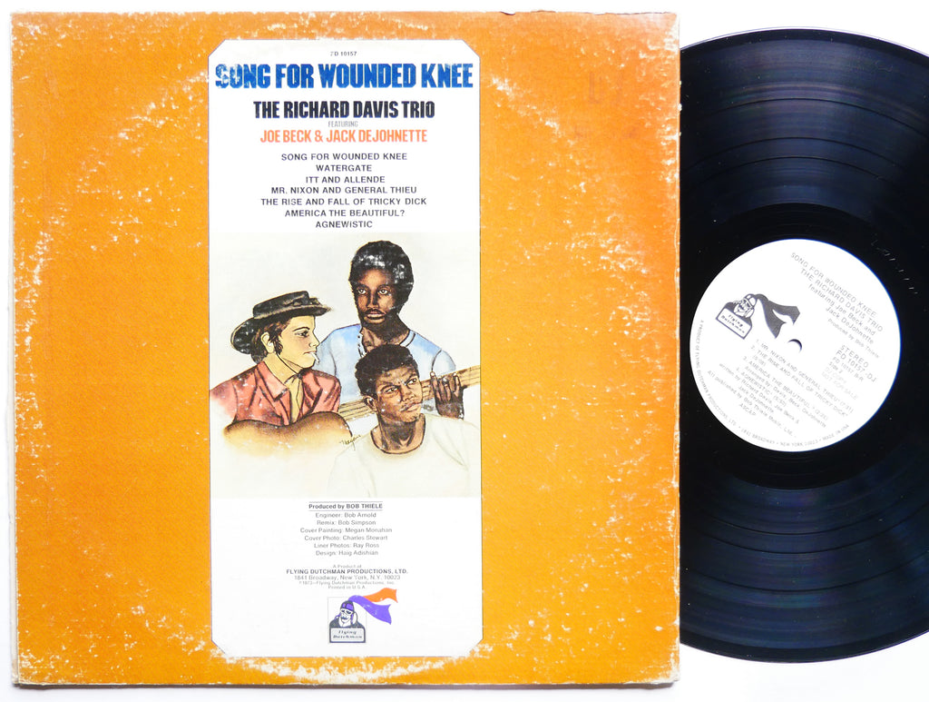 RICHARD DAVIS Song For Wounded Knee LP FLYING DUTCHMAN FD 10157 Jack DeJohnette