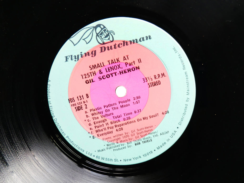 GIL SCOTT-HERON Small Talk At 125th And Lenox LP FLYING DUTCHMAN FDS 131 US 1970