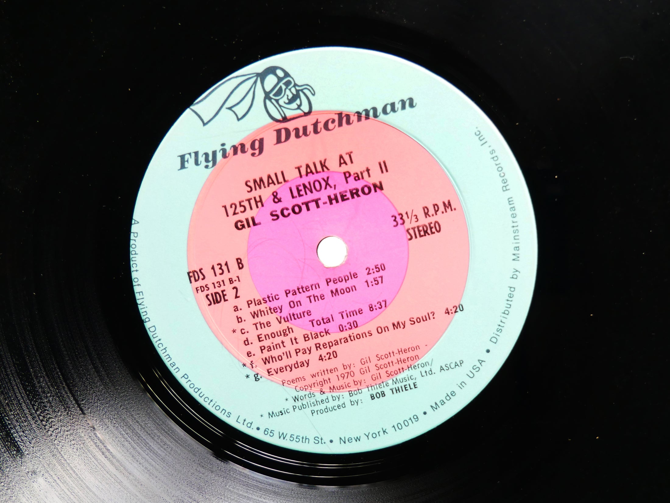 GIL SCOTT-HERON Small Talk At 125th And Lenox LP FLYING DUTCHMAN FDS 131 US 1970