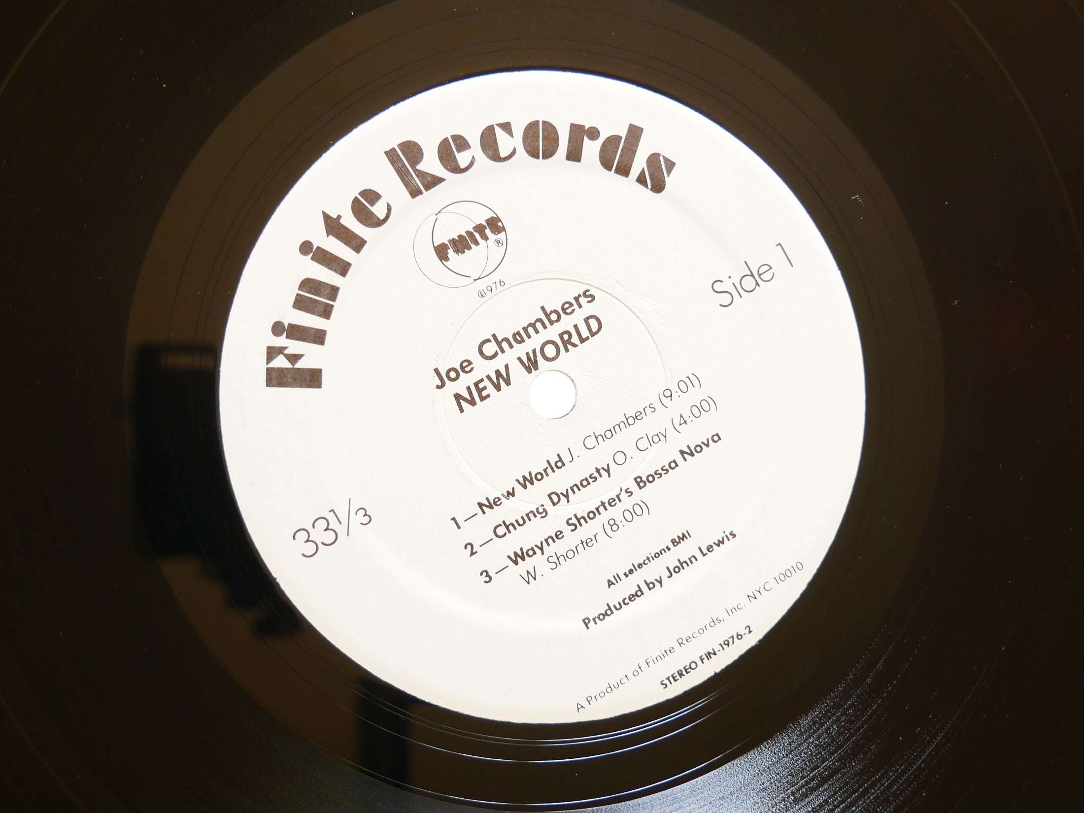 JOE CHAMBERS New World LP FINITE FIN-1976-2 US 1976 Dick Meza Herb Bushler VG+