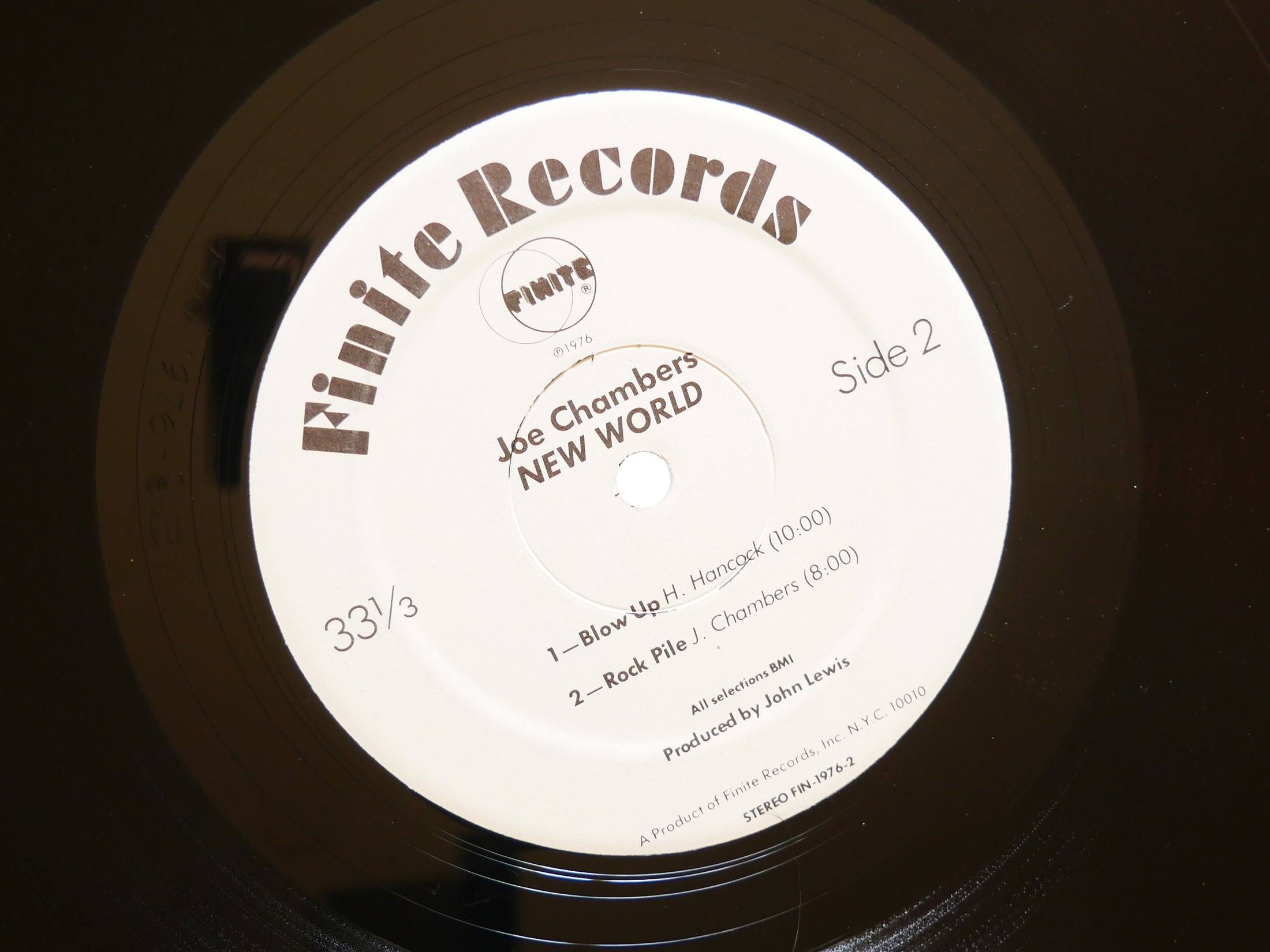 JOE CHAMBERS New World LP FINITE FIN-1976-2 US 1976 Dick Meza Herb Bushler VG+