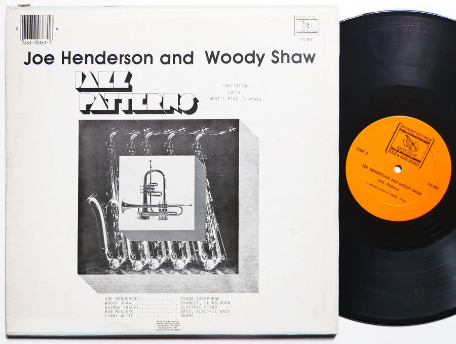 JOE HENDERSON WOODY SHAW Jazz Patterns LP EVEREST RECORDS US 1982 Lenny White